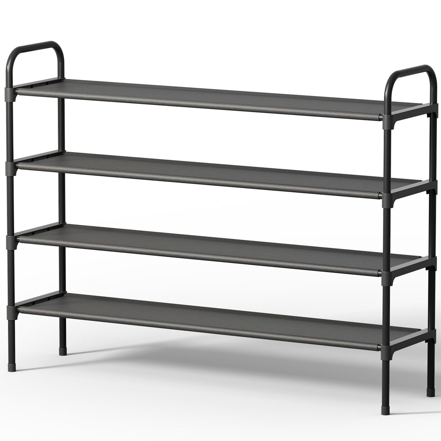 Kitsure Space-Saving Shoe Rack for Closet, 99.0 cm Wide - 4 Tiers, Black