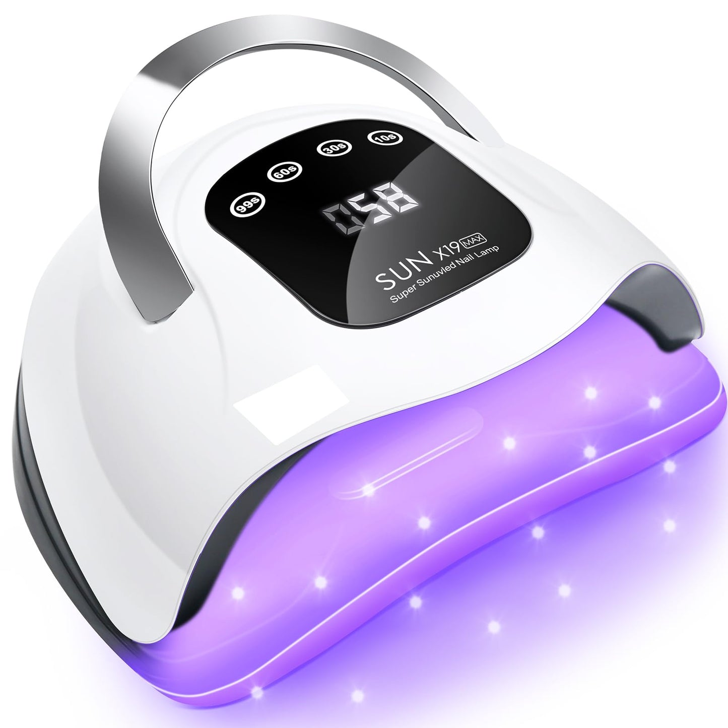 UV LED Nail Lamp, 320W Led Nail Lamps for Gel LKE Nail Dryer UV Nail Lamp with 72Pcs Lamp Beads and Automatic Sensor/4 Timer Setting/LCD Touch Screen