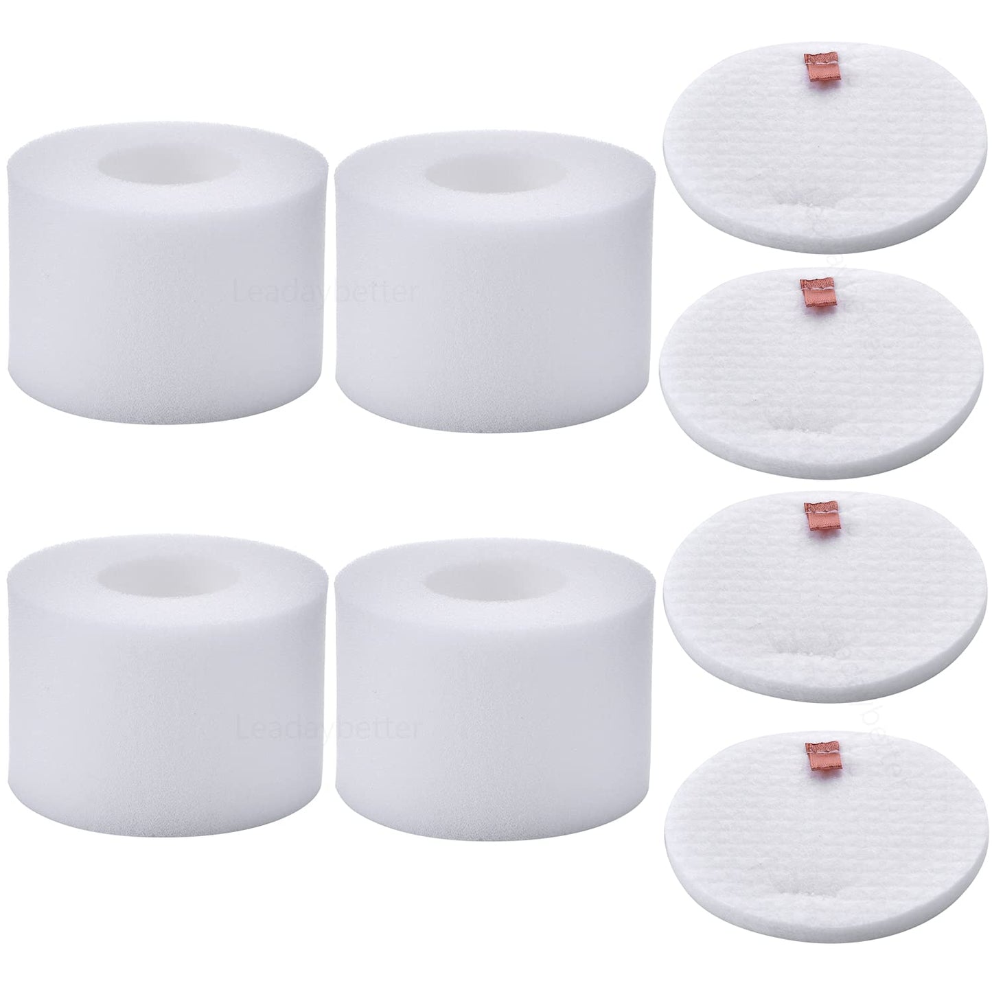 Leadaybetter 4-pack NV601UK Upright Vacuum Replacement Filter Set for Shark Upright Vacuum Cleaner NV601UK NV601UKT NV600UK NV600 NV601 NV700UK