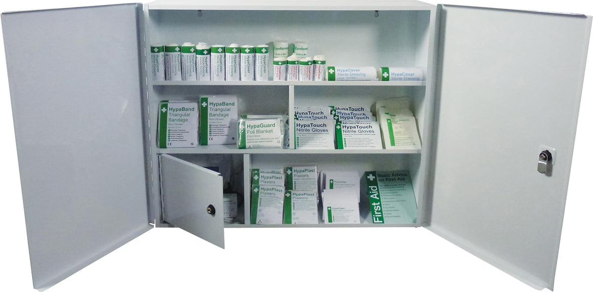 Safety First Aid Group Metal Cabinet, Empty - 60 x 50 x 12.5 cm