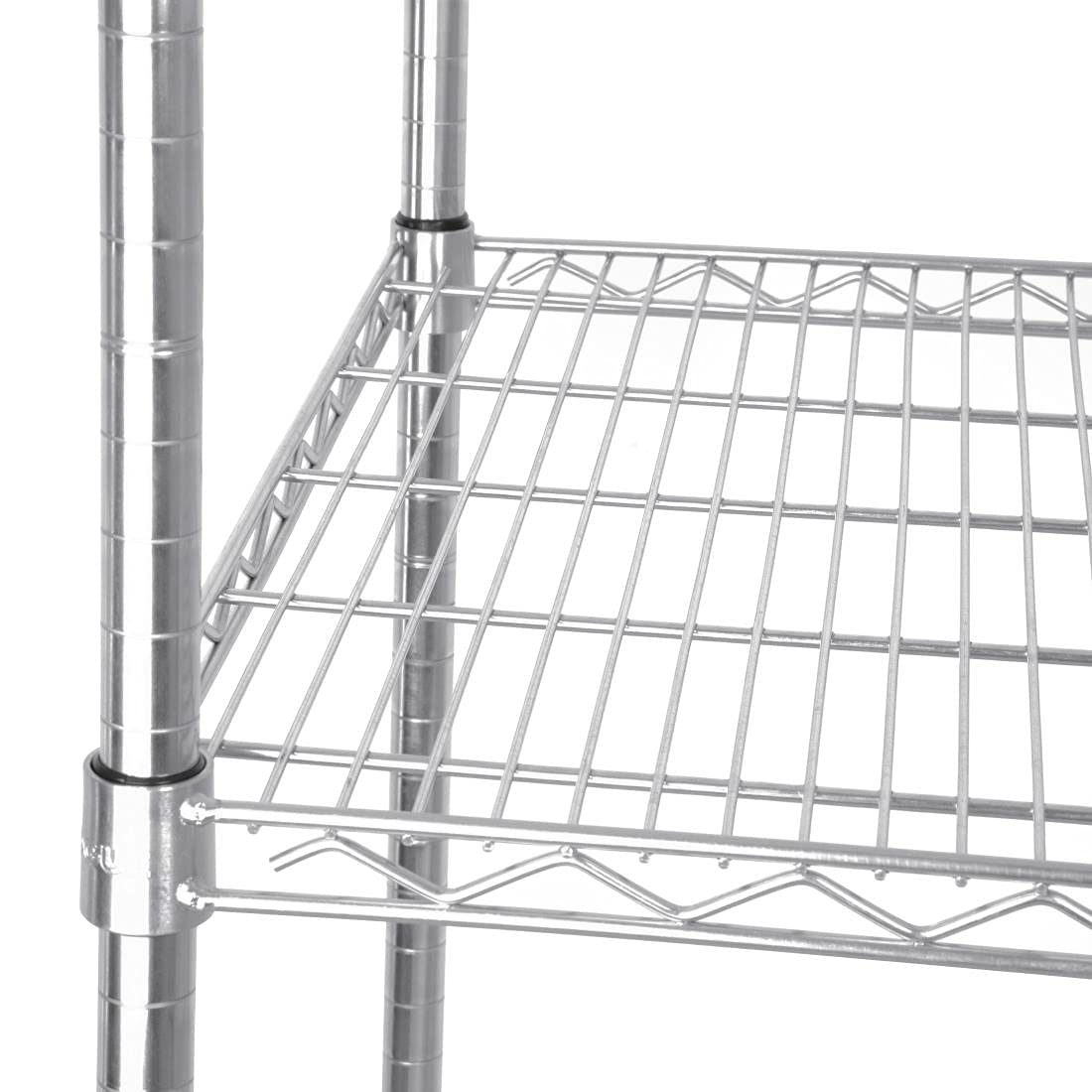 Vogue 13186 4 Tier Wire Shelving Kit 915X610mm Galvanised Zinc Shelf Storage Rack, 1840h x 915w x 610dmm