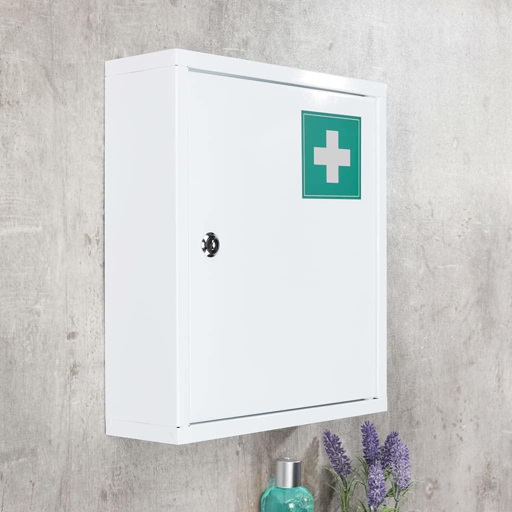 Bambelaa! Large Lockable Medicine Cabinet Hanging Medicine Cabinet Medicine Cabinet Medicine Cabinet Organiser Apothecary Cabinet Medicine Storage