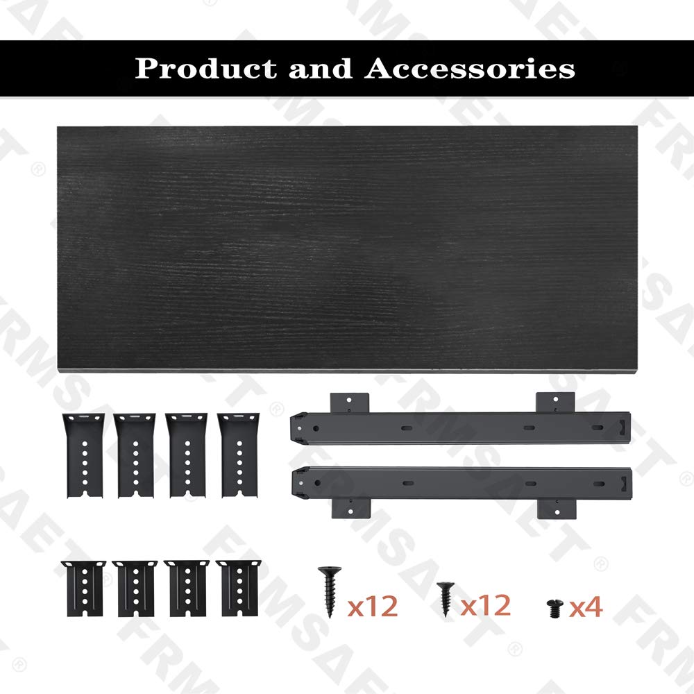 FRMSAET Office Product 20/24/30 inch Keyboard Drawer Tray30 inch, Black