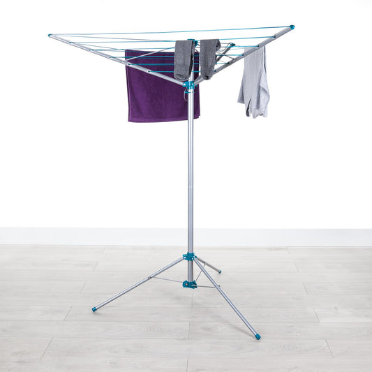 Minky Freestanding Portable Rotary Airer Washing Line for Indoor, Outdoor, or Camping Use, Silver