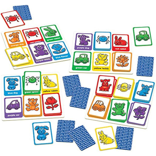 Orchard Toys Red Dog Blue Dog Lotto Game, A Fun First Matching and Memory Game, Perfect For Children Aged 2-5, Develops Memory Skills