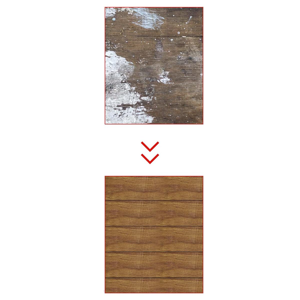 VOANZO DIY Wood Grain Repair Tape – Self-Adhesive Waterproof Brown Pine Wood Grain Tape for Furniture, Floor Repair, Wall Decoration, 2.2 Inch x 15ft