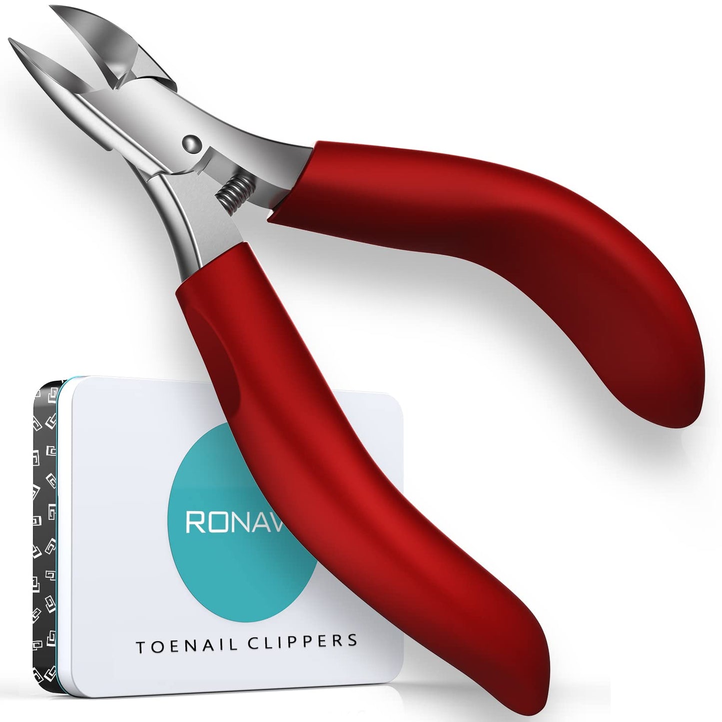 Podiatrist Toenail Clippers, Professional Thick & Ingrown Toe Nail Clippers for Men & Seniors, Pedicure Clippers Toenail Cutters, Super Sharp Curved