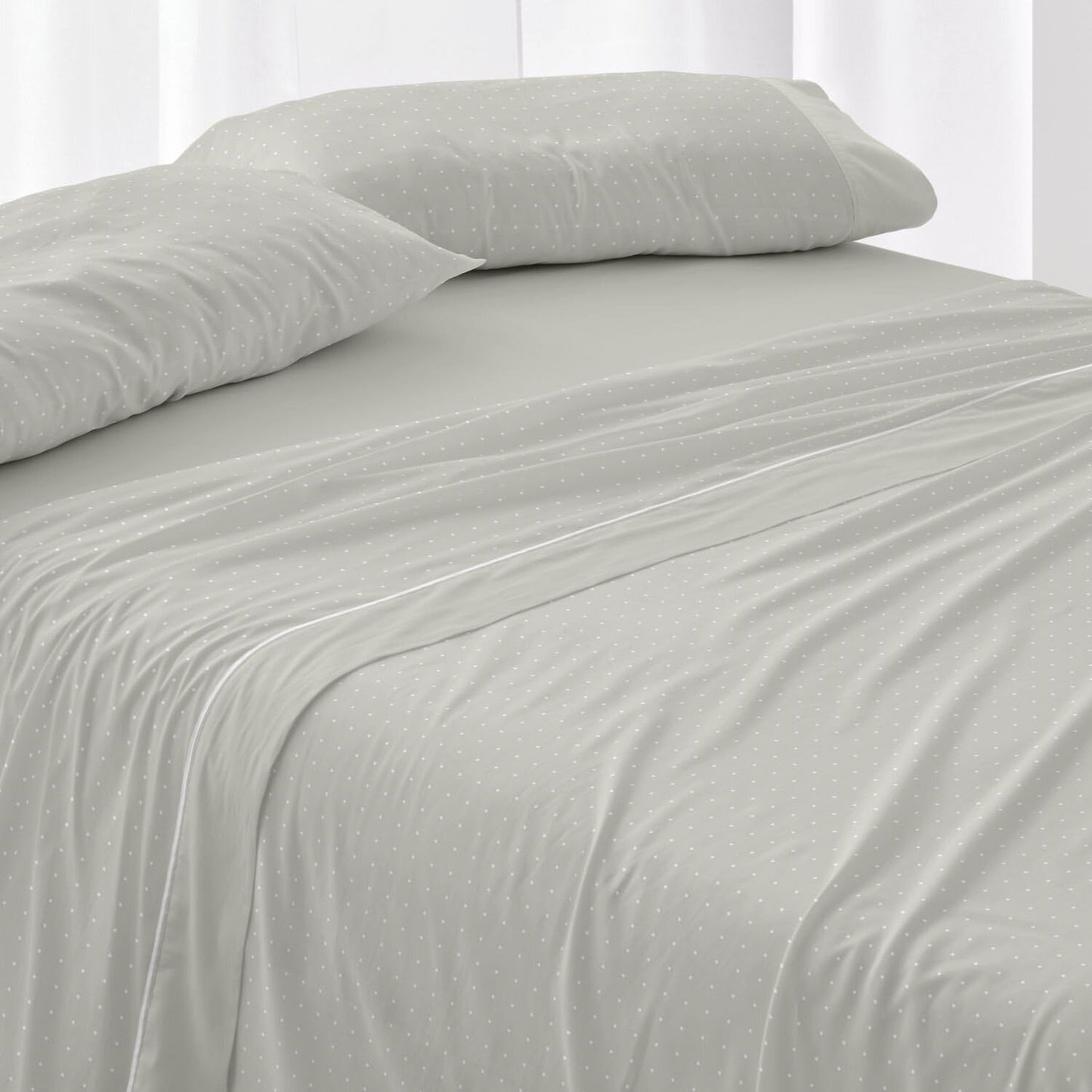 Burrito Blanco | Cotton Flannel Sheets | Bed 105 cm Design 577 | Laurel Color (105x190/200 cm.)
