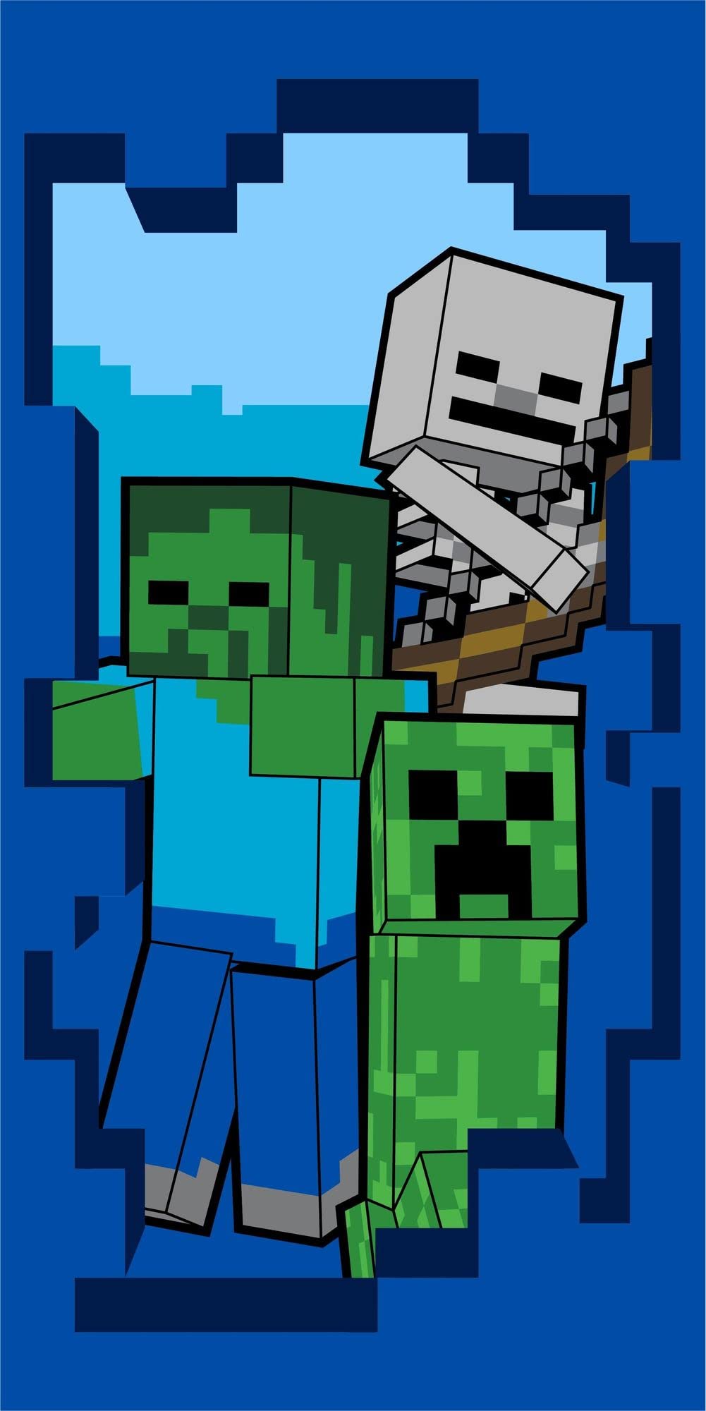 Jerry Fabrics Minecraft Beware Bath Towel 70 x 140 cm