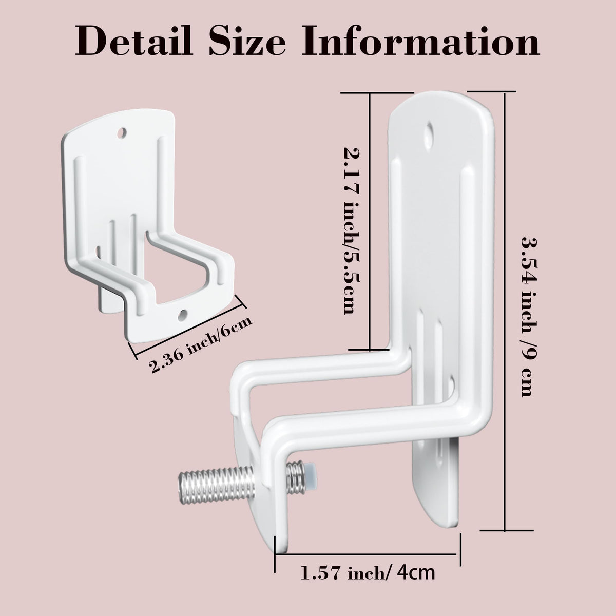 BetLight Unique Anti-Slip Mattress Gaskets, 6 Pieces, White Metal, Secure Mattress in Place Bracket