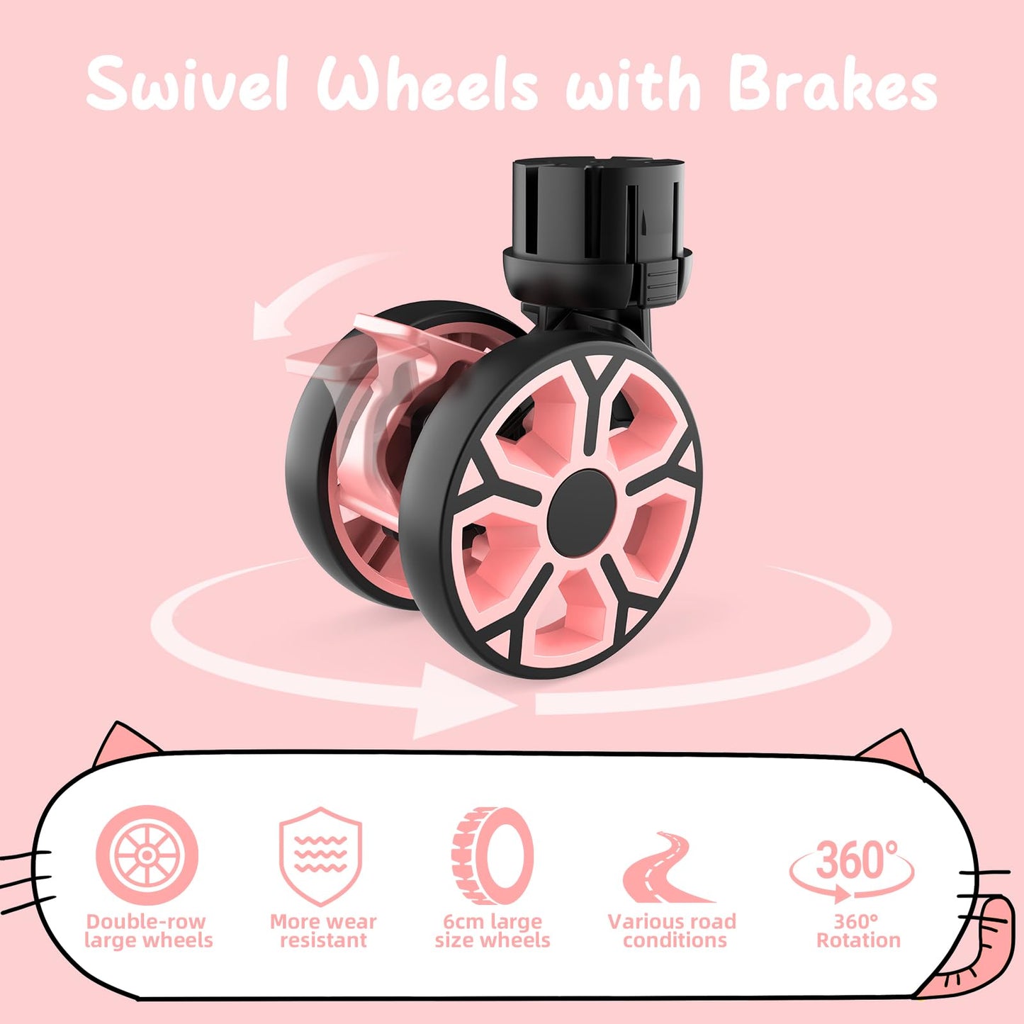 LexonElec x SELORSS BY16 Foldable Shopping Trolley on Wheels, Transparent Window Pet Stroller, Portable Wagons Carts