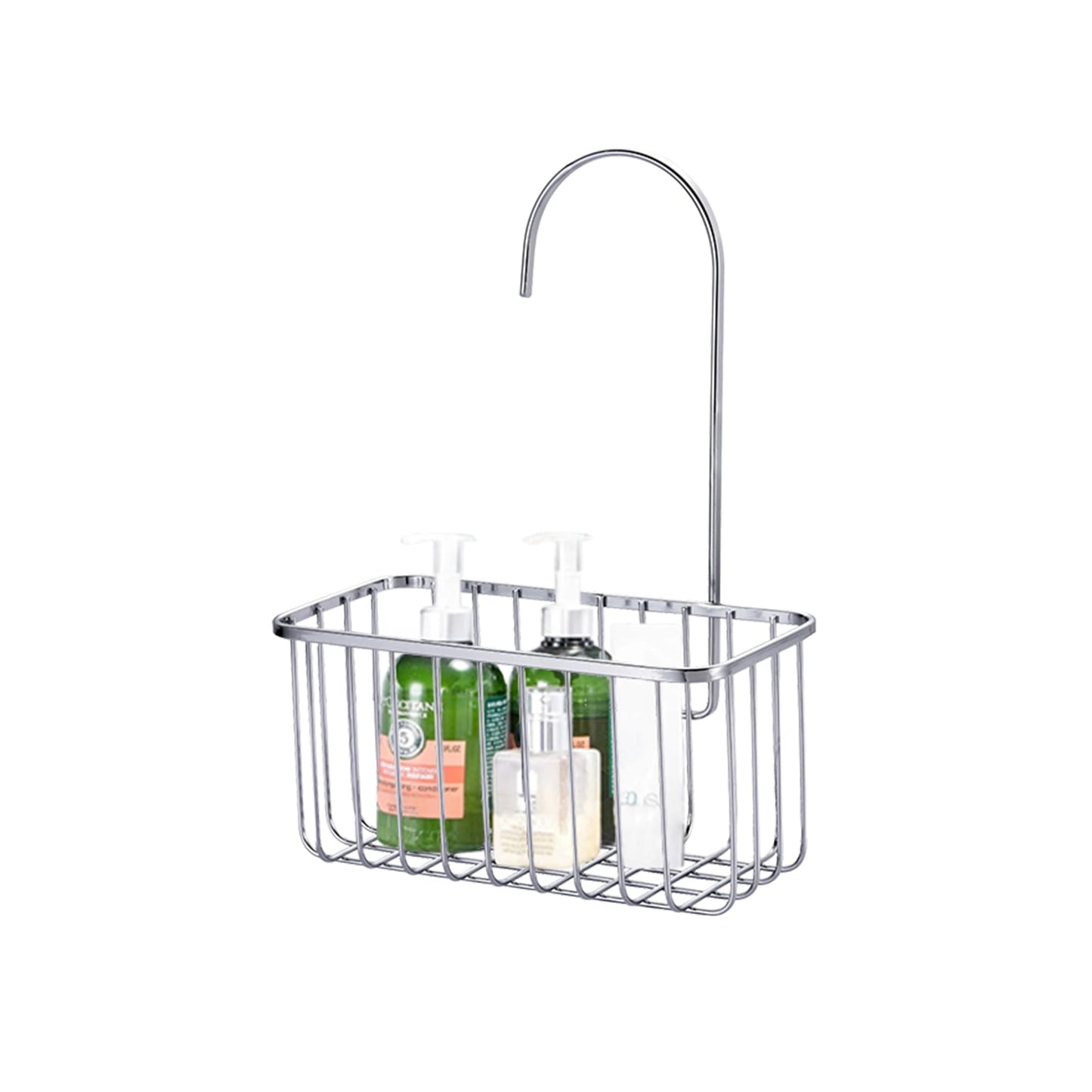 Blue Canyon Hanging Shower Caddy Single Basket, No Drill Stainless Steel Bathroom Shelf, Non-Rusting Storage Shelves, Shower Accessory for Bathroom