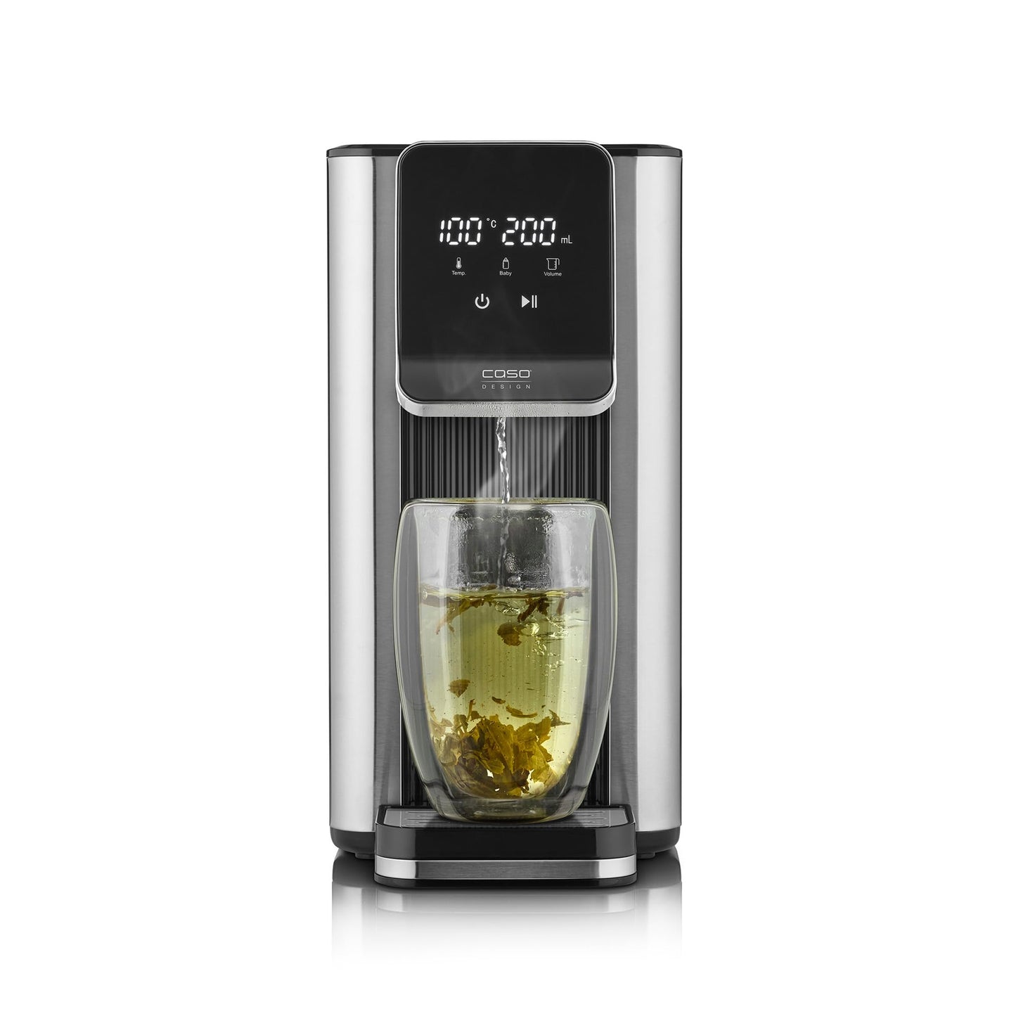 CASO Hot 6 Advanced Turbo Hot Water Dispenser, Water Heater with 13 Temperatures 40-100?C, 2.5L Tank, Hot Water in Seconds, One Cup Kettle