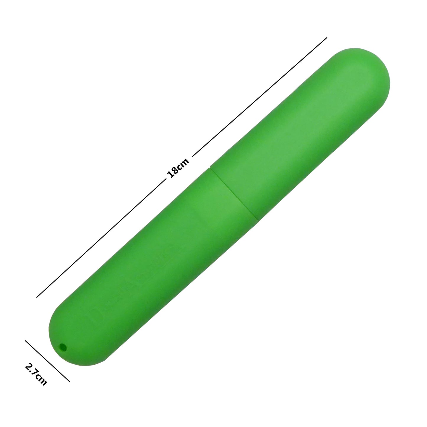 Childrens Toothbrush Case x ~ Plastic Holder, Brushes Holidays, Travel Storage (Green)