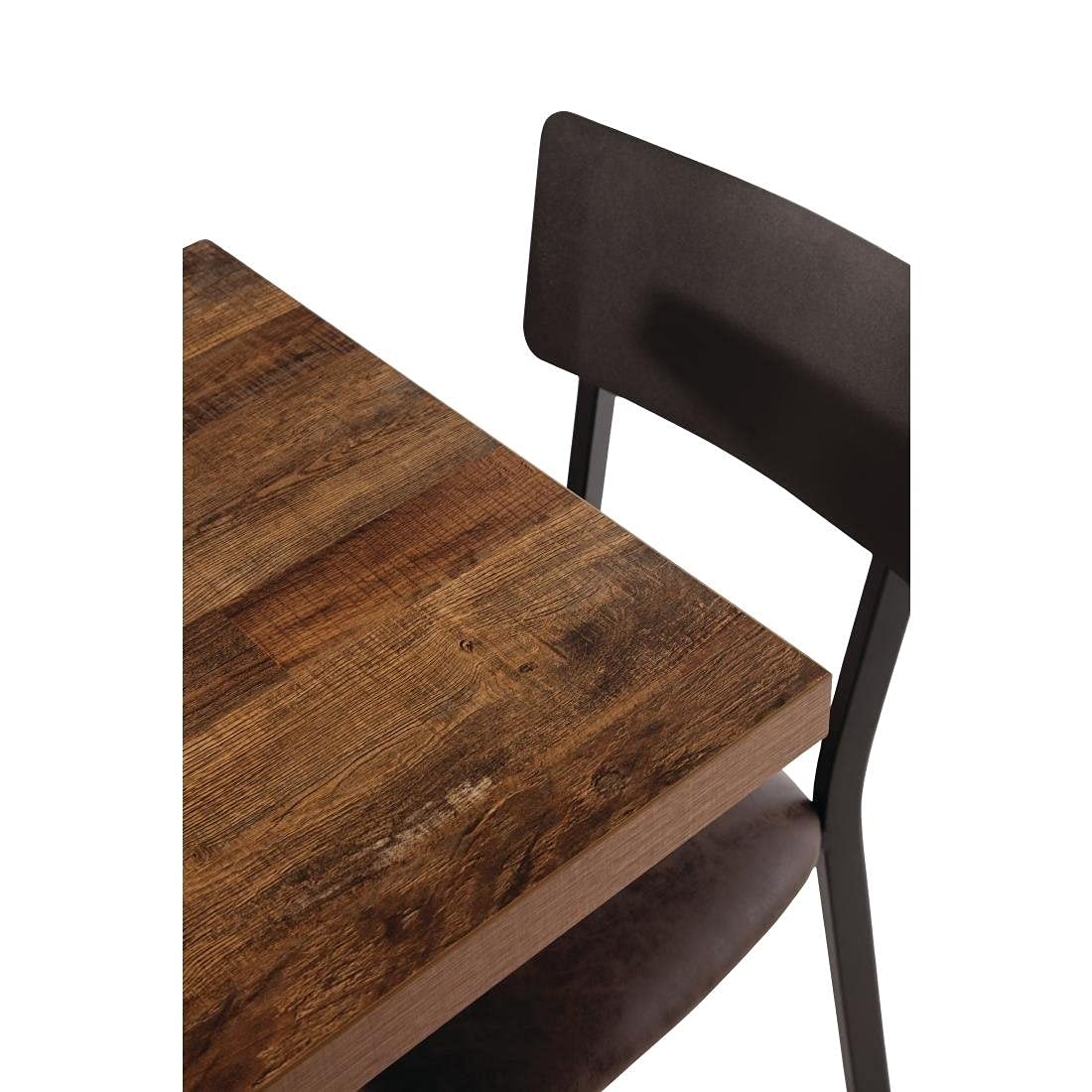 Bolero Pre-Drilled Square Chipboard Table Top, Indoor, 700 mm