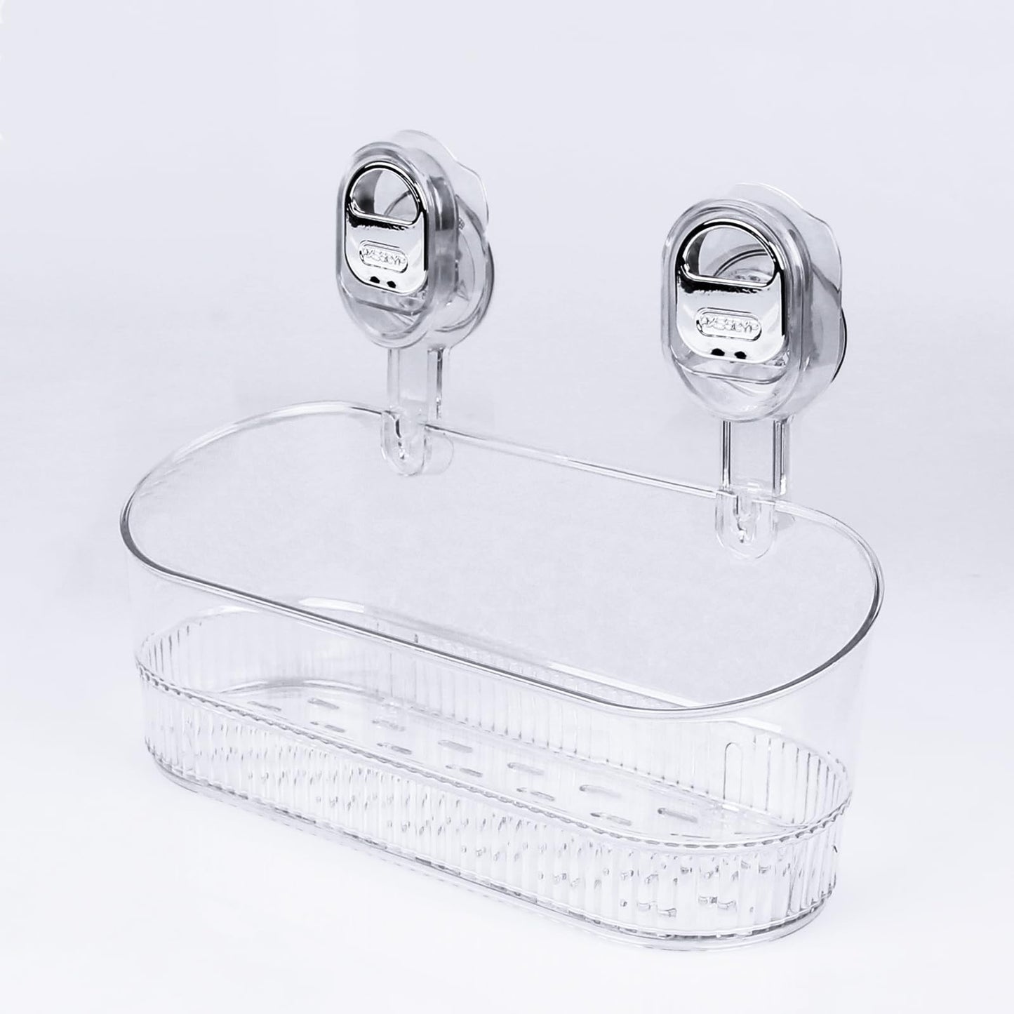 KAFENDA Suction Shower Caddy No-Drilling Bathroom Storage Waterproof Shower Shelf