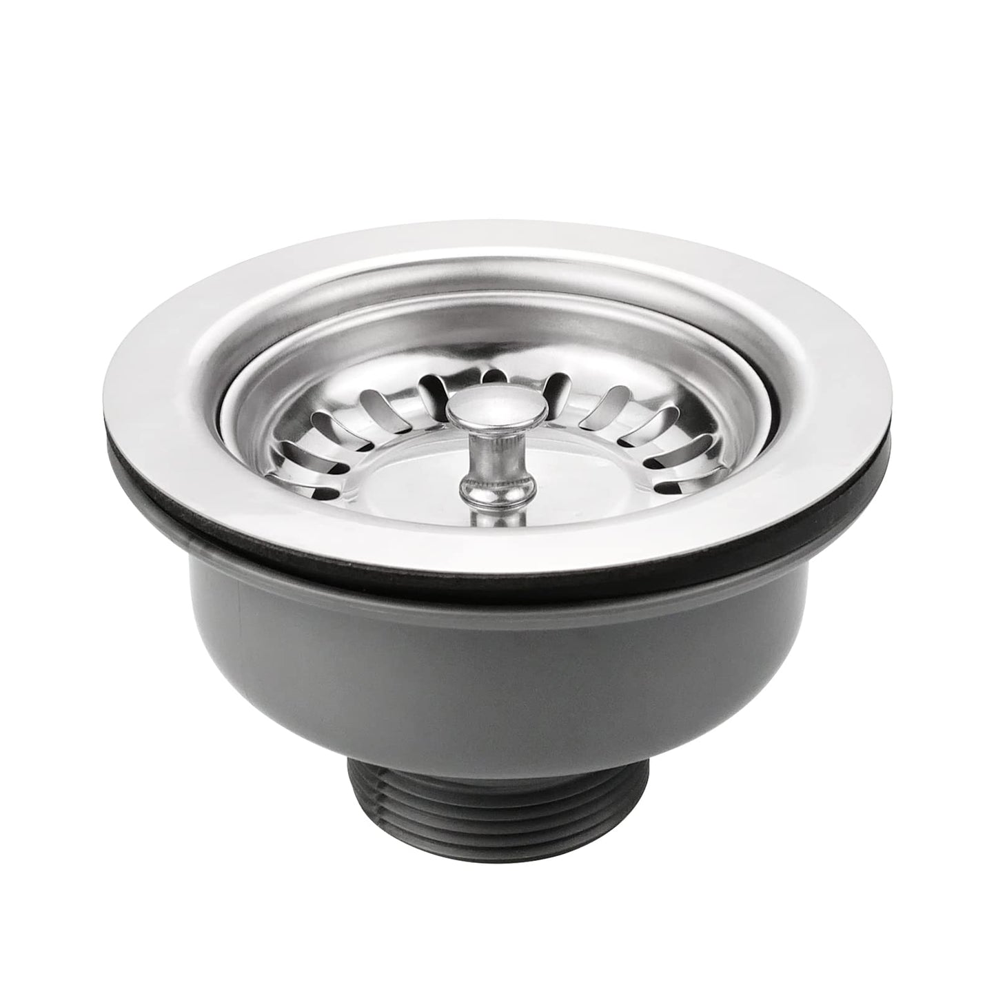 inodiref ? 114 mm Stainless Steel Kitchen Sink Basket Strainer Plug Waste Kitchen Sink Accessories Thickened Design, High Temperature Resistance, 1?"