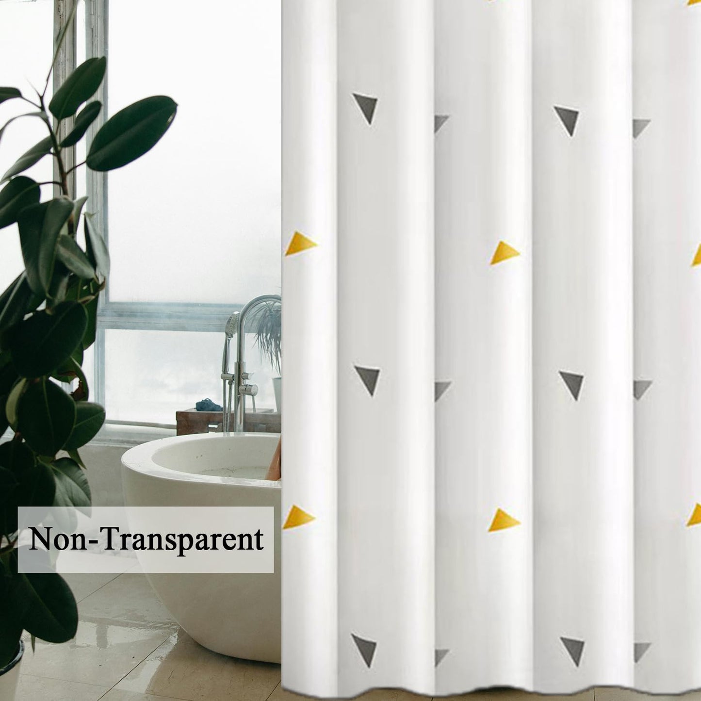 hzkais Shower Curtain, Mould Proof and Mildew Resistant Washable Bathroom Curtains, Shower Curtain for Bathroom, Bath Curtains with Hooks