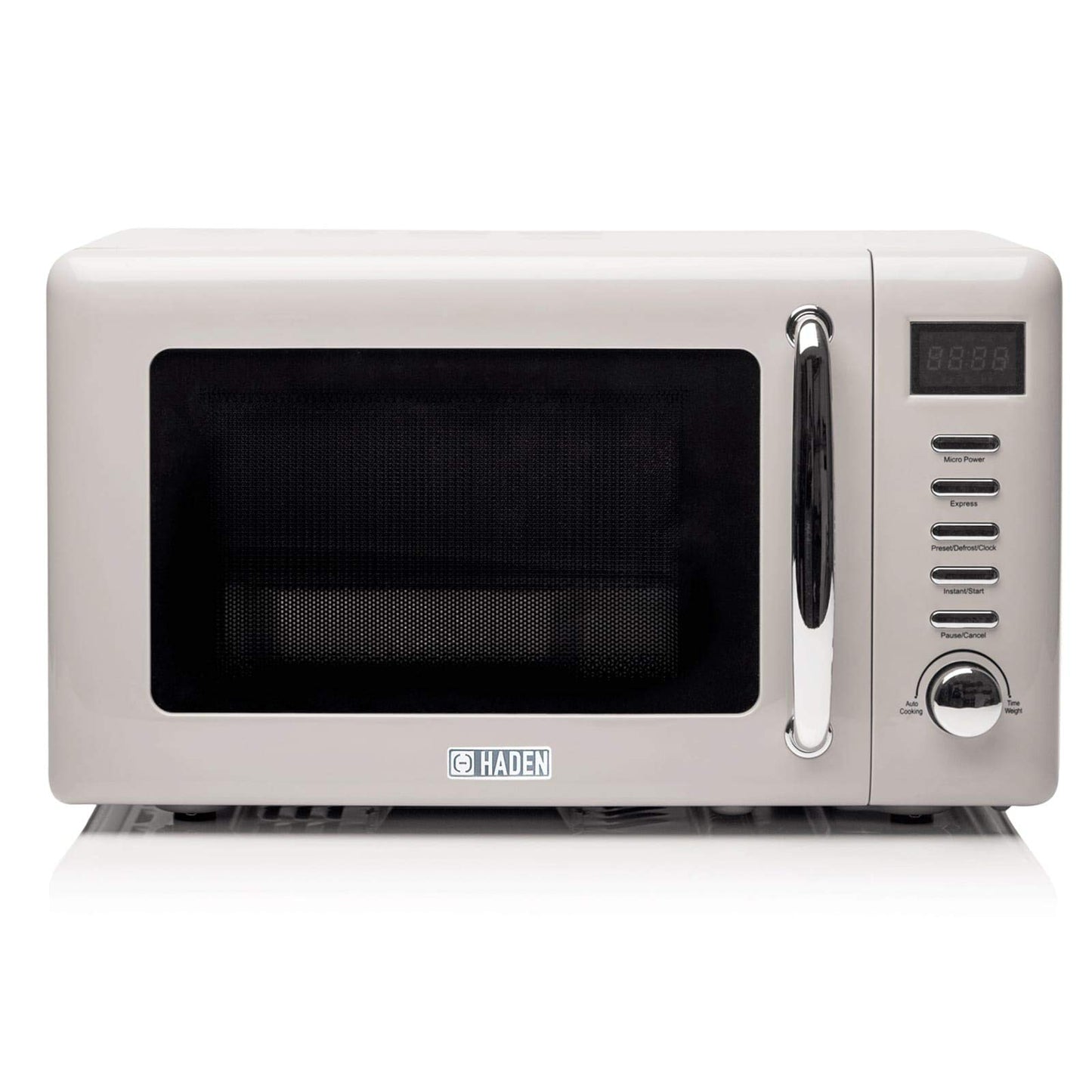 Haden Cotswold 800W Microwave Oven - 20L Capacity - 5 Power Levels Digital Microwave - 60 Min Timer, Easy To Clean, Defrost/Express Function,