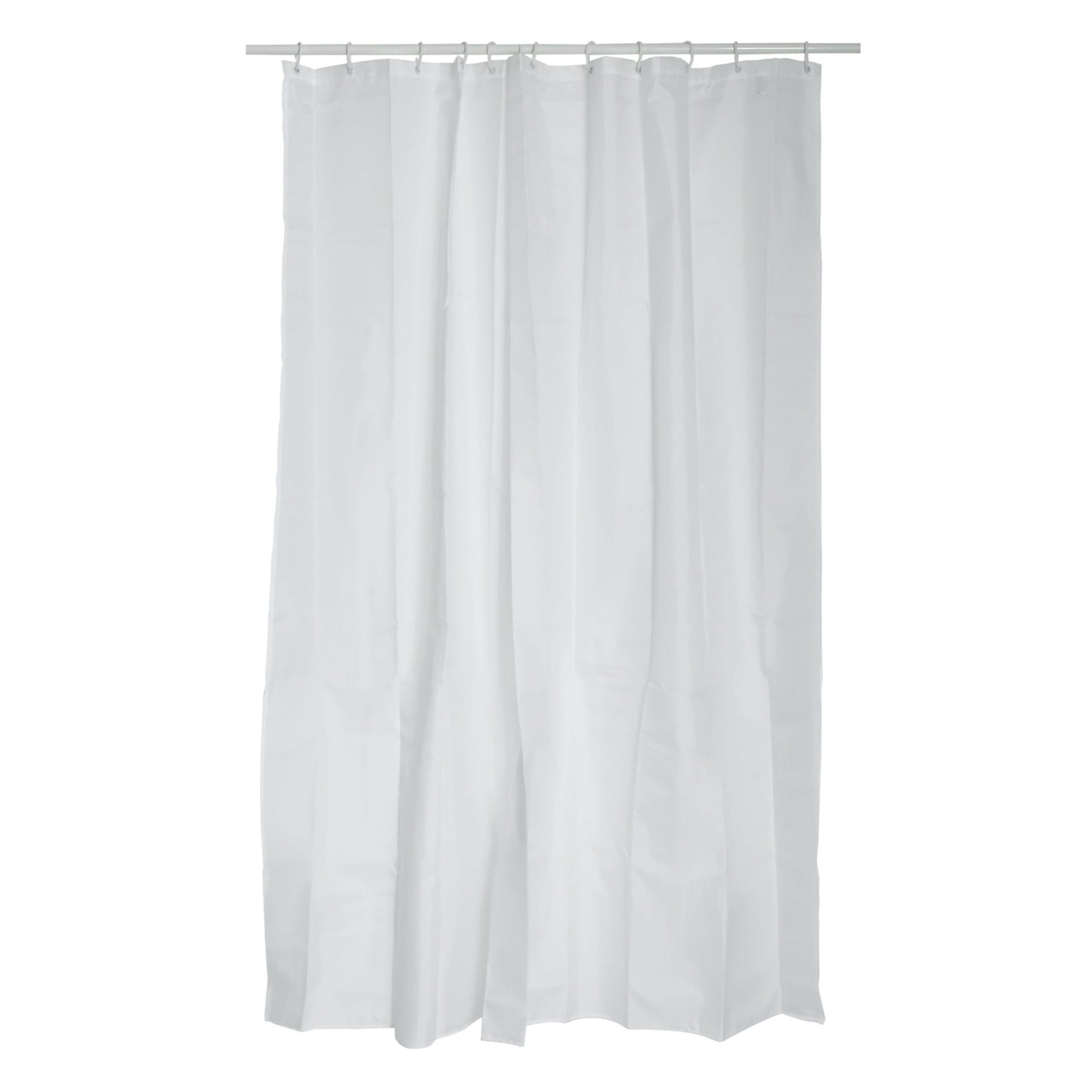 MSV Polyester Shower Curtain 120 x 200 cm White
