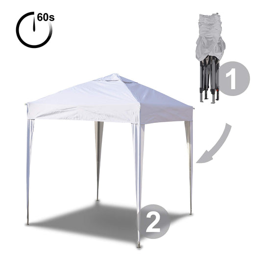 SANHENG Pop Up Gazebo, Pop Up Tent Heavy Duty, Fully Waterproof, All Weather Gazebo ideal for Outdoor Party Camping (3x3m no sides,White)