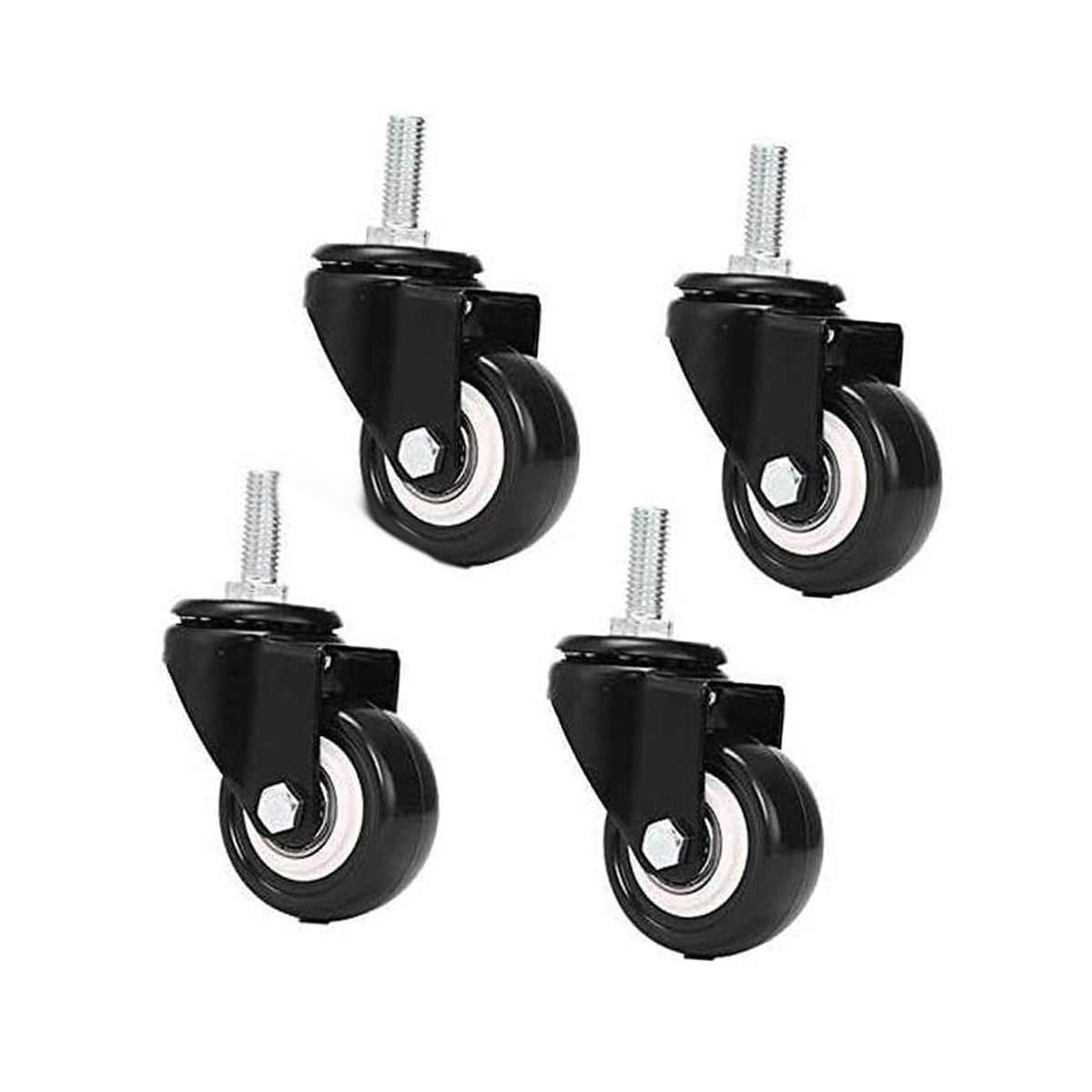 Office Chair Wheels Castor Wheels M8x25mm load-bearing 240kg PU rotating casters trolley furniture caster replacement trolley wheels wheels (casters