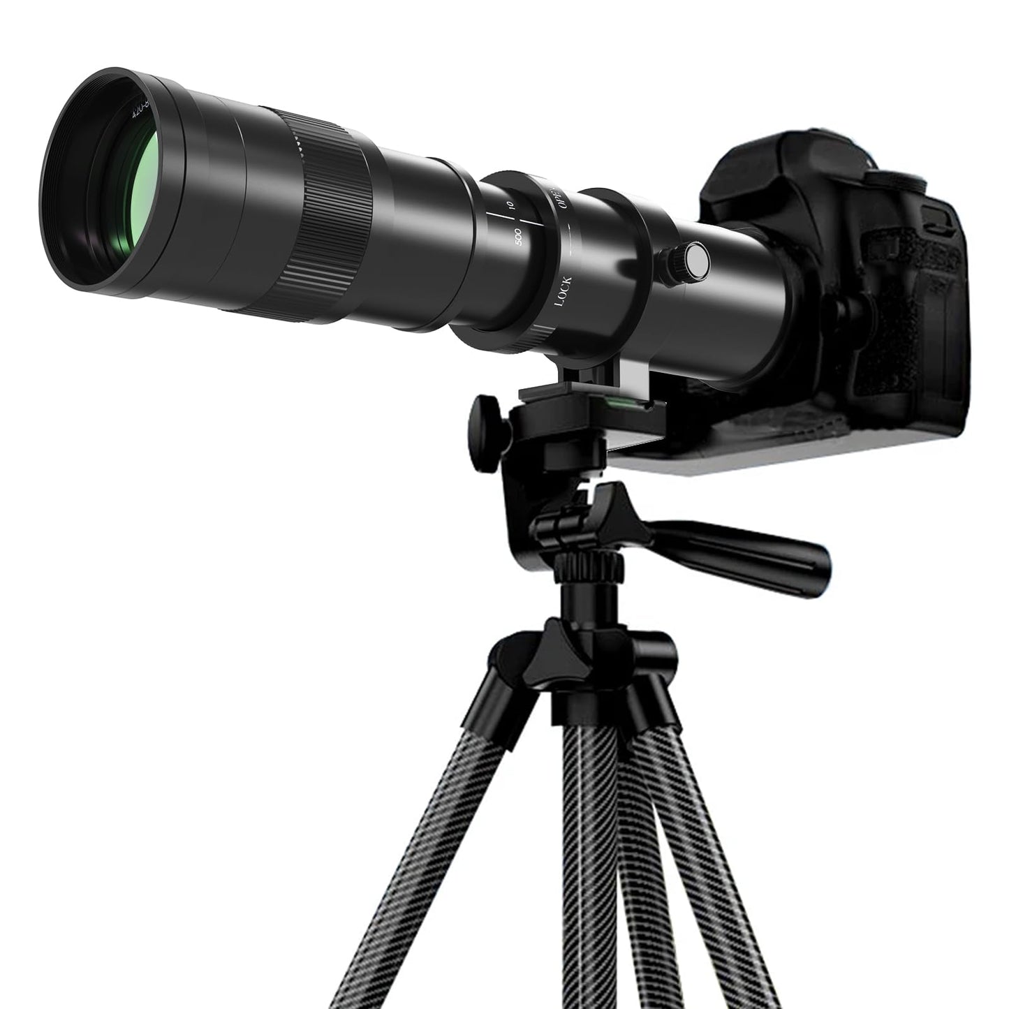 BENOISON Telephoto Lens 420-800mm, EF Lens for Canon DSLR, Manual Focus MF Zoom Lens for Canon 4000D 2000D 1300D 1200D 850D 800D 750D 250D 200D 90D