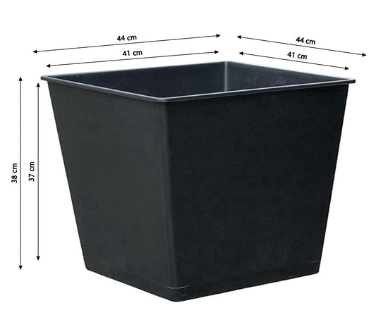 Dehner Universal Plastic Plant Pot Black