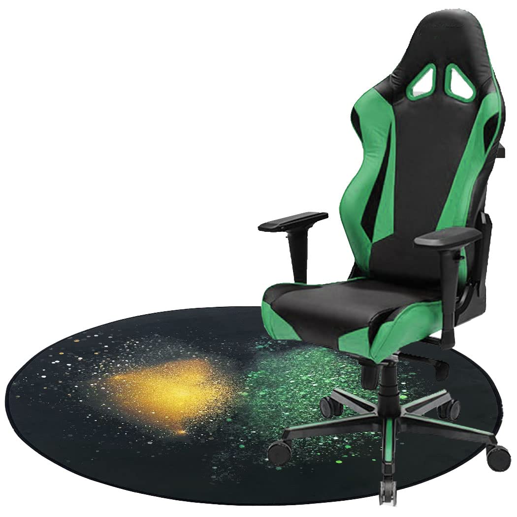 Luxury Large 115 x 115cm Gaming Office Computer Chair Mat for Hardwood Floors Carpet Wooden Floors Durable Non-slip Soft Floor Protector