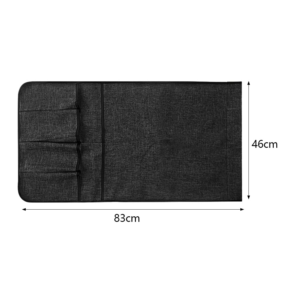 Sofa Chair Armrest Storage Organizer Non-Slip Couch Recliner Remote Control Holder Waterproof Sofa Arm Tidy Hanging Storage Bag with 5 Pockets Holder