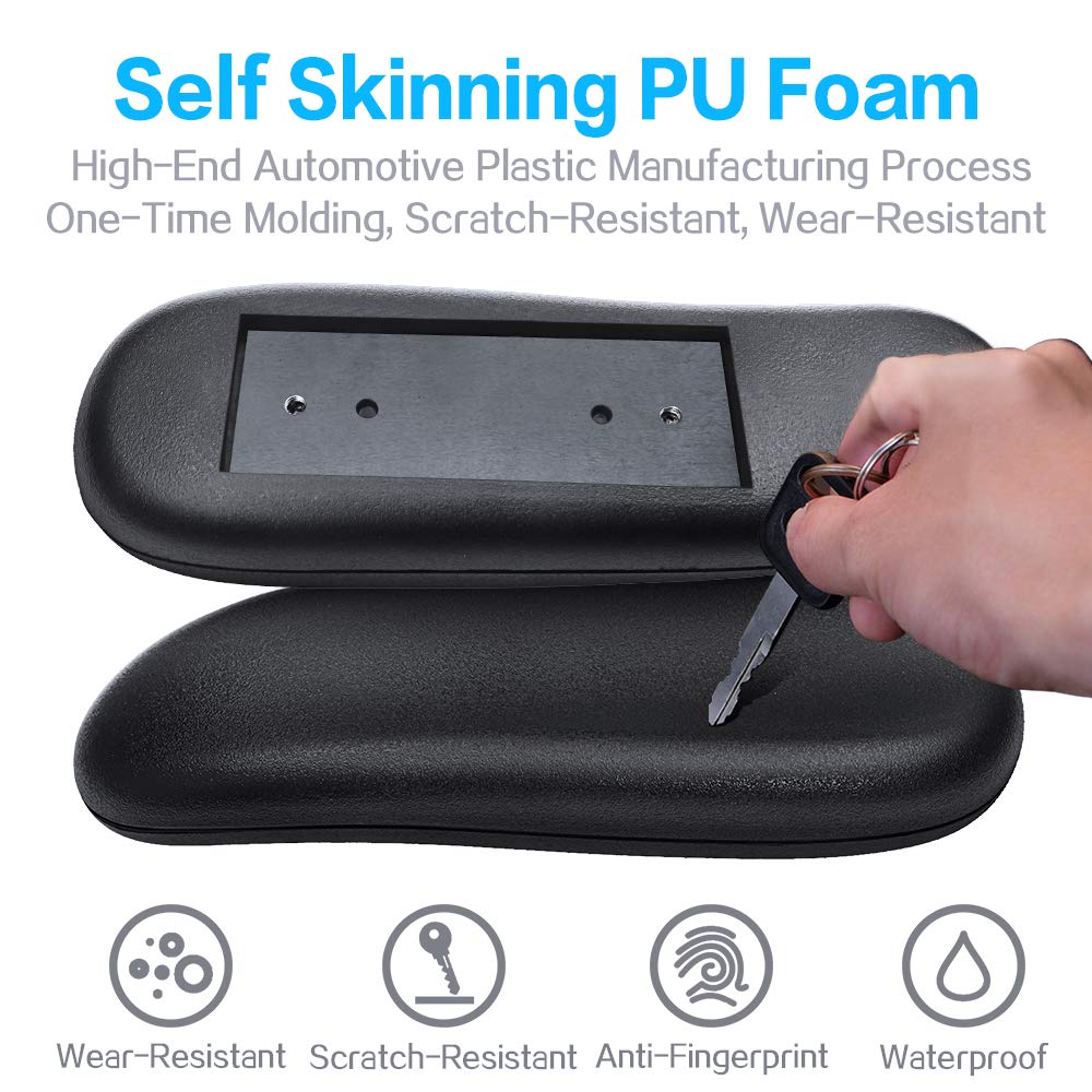 MSOBAIW 1 Pair Universal Soft PU Leather Office Chair Armrest Replacement Pads