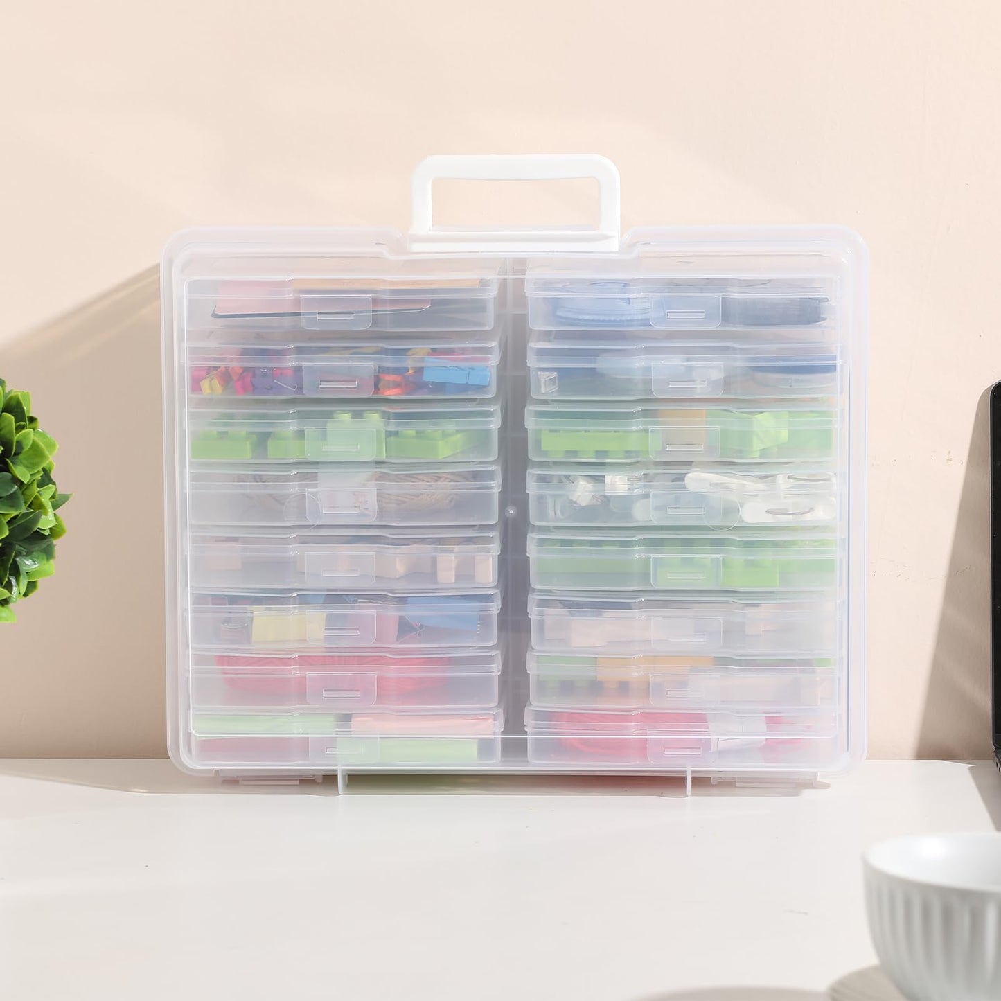 novelinks Photo Storage Boxes with Handle, Photo Organizers and Storage