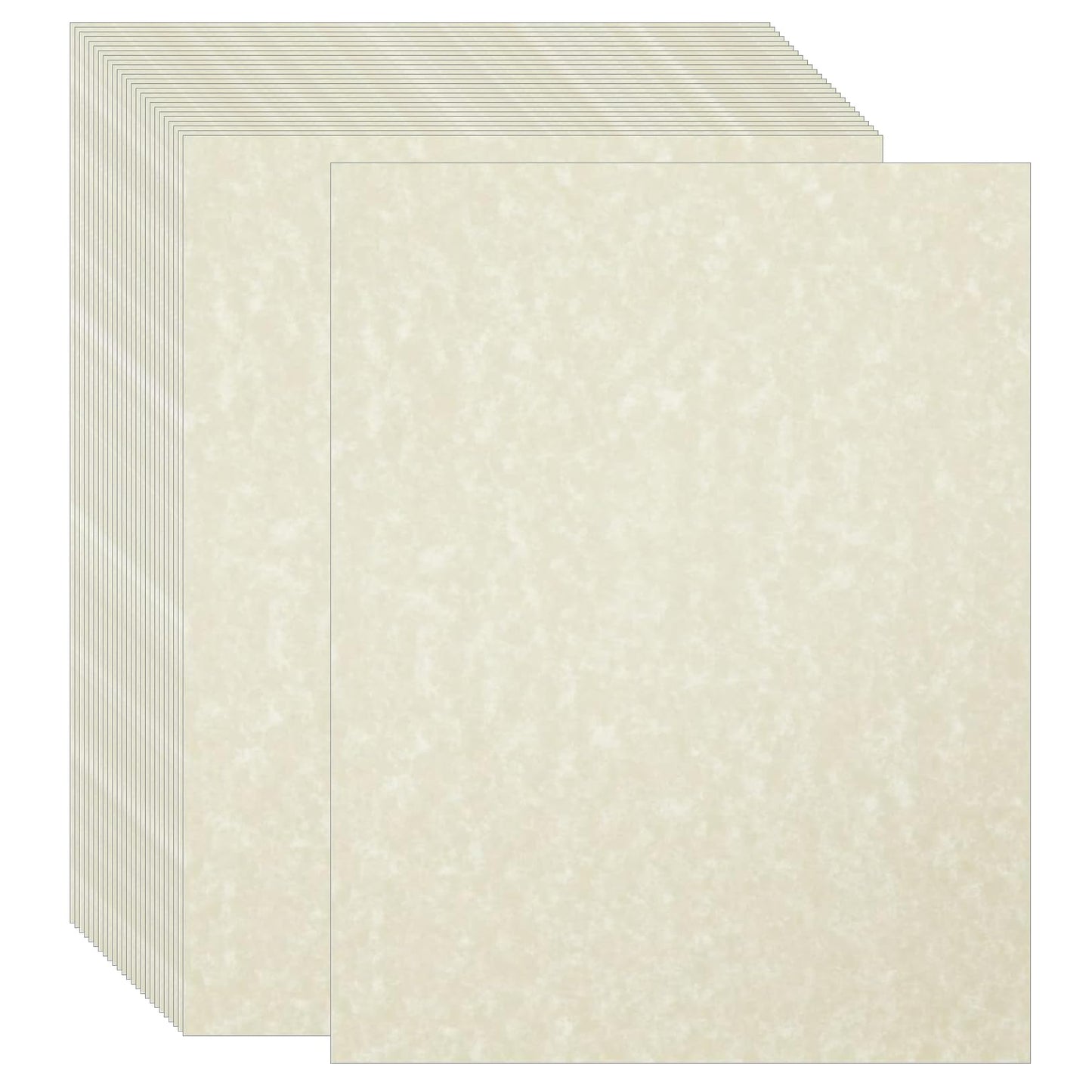 Acidea 100 Sheets Printed Parchment Paper, 180GSM Thickened A4 Creamy White Blank Certificate Printing Paper, Ivory Antique Textured Double Side