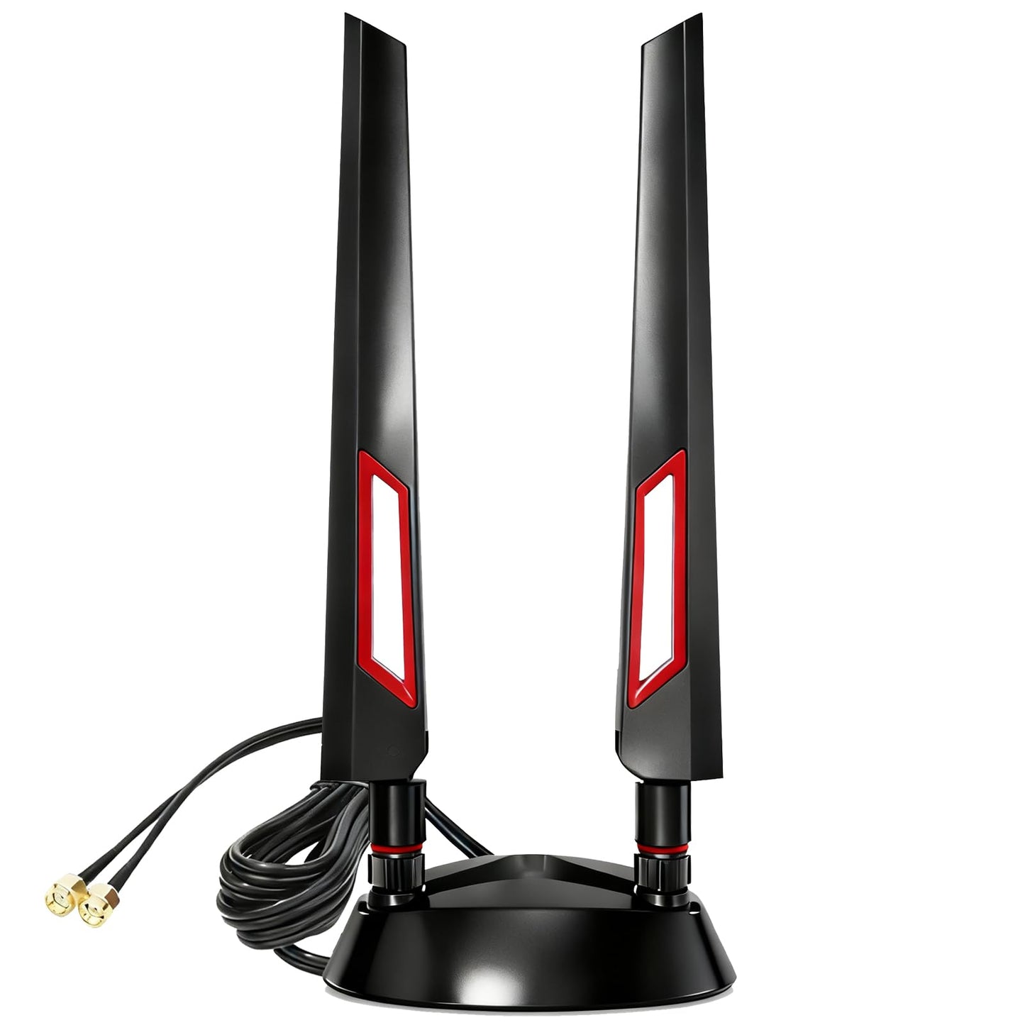 WiFi 6E Antenna Tri-Band 2.4GHz + 5GHz + 6GHz Router with Omnidirectional Magnetic Base for PC Desktop Computer Gaming Motherboard WiFi 6 Wireless