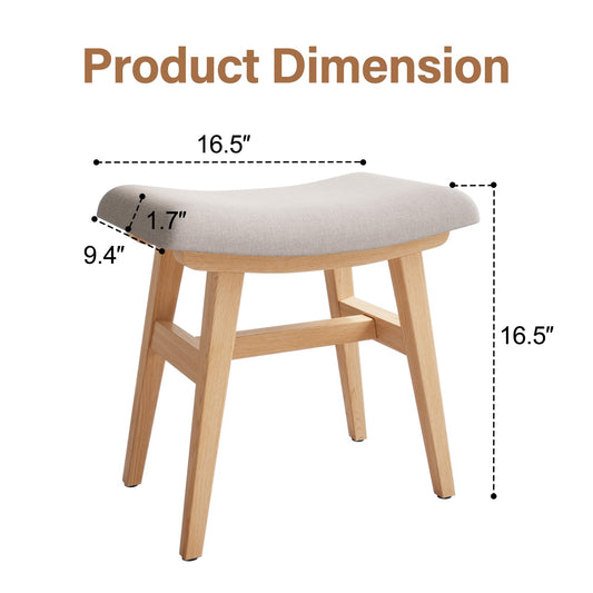 YQJJGL Dressing Table Stool Comfortable Vanity Stool Simple Padded Stool Chair for Makeup Desk Easy-To-Install Bedroom Chair Stool Suitable for
