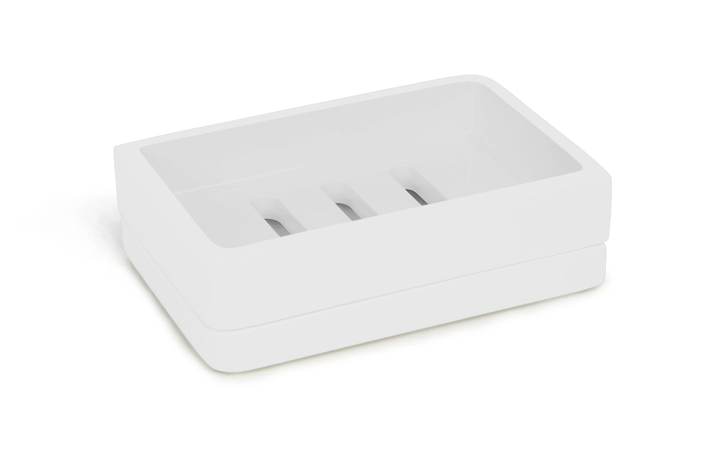 Kassatex Lacca Bath Accessories Soap Dish, White
