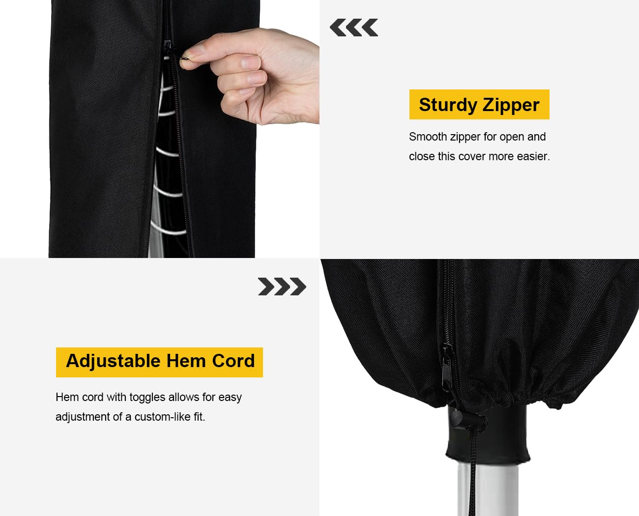 Dokon Waterproof Rotary Washing Line Cover with Zip for Rotary Airer Dryer