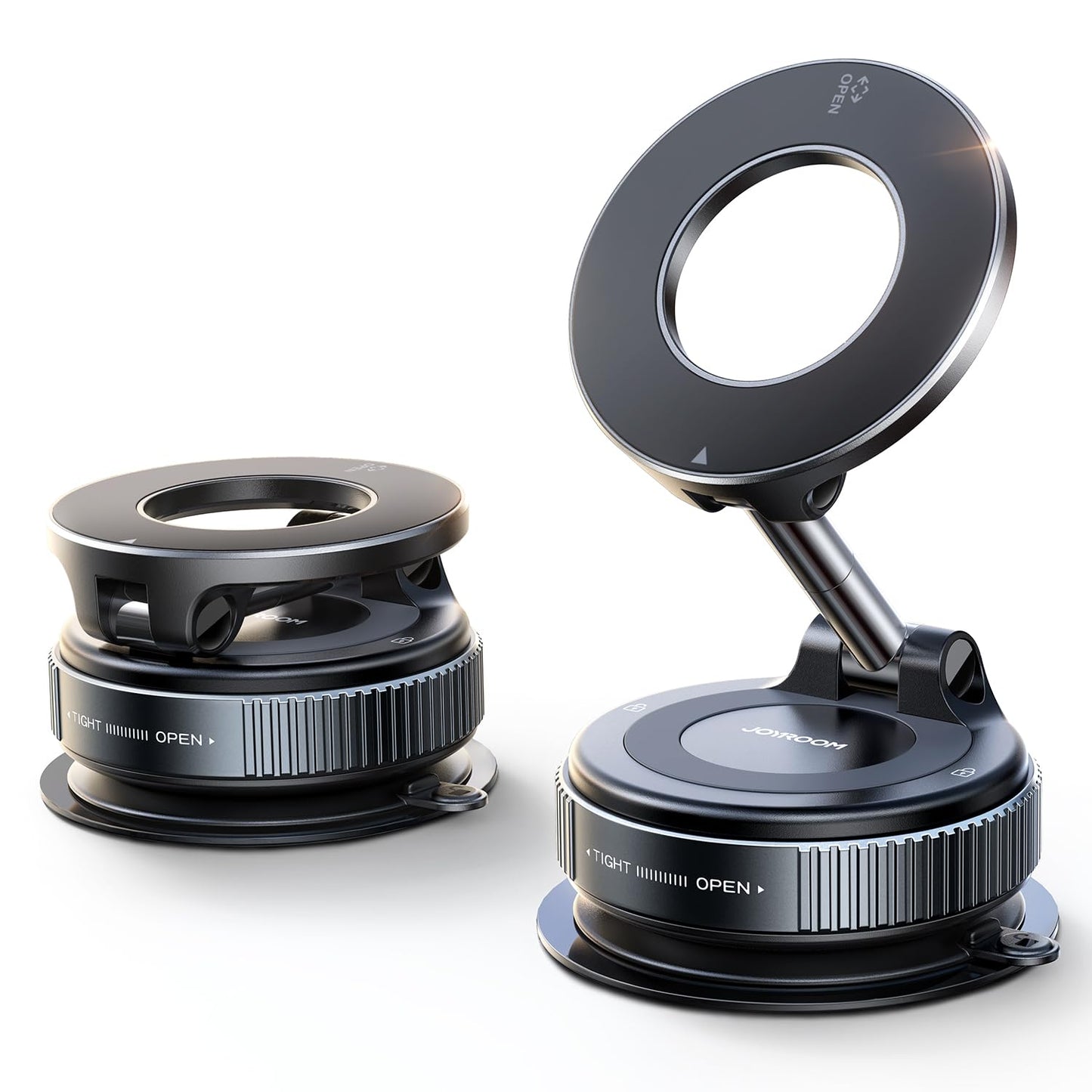 JOYROOM Magsafe Suction Cup Phone Mount, Vacuum Magnetic Phone Holder for Car, 360? Metal Strut Magsafe Car Mount for iPhone 17 Pro iPhone 16 15 14 13