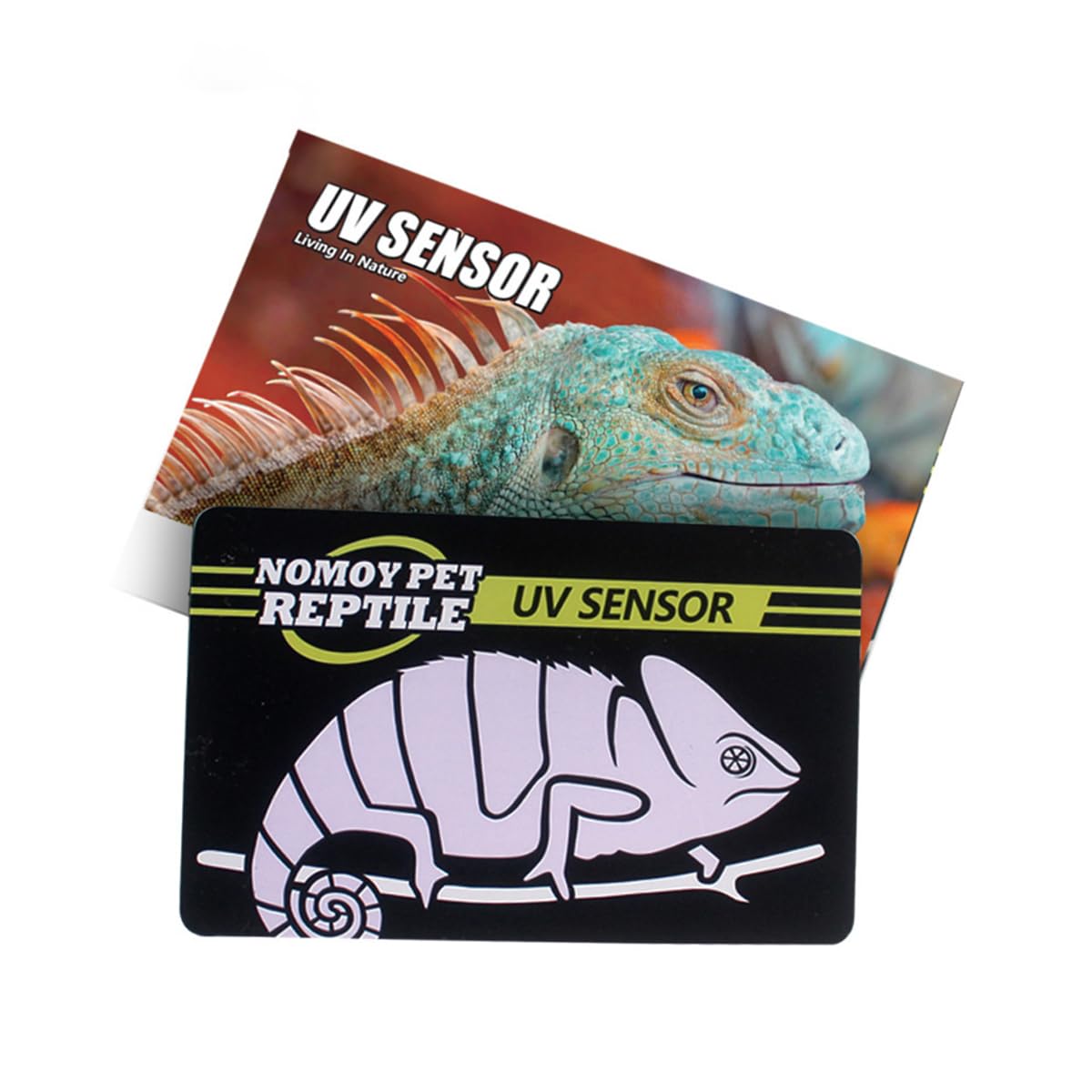 Namvo 4PCS UVB Tester Card for Reptiles - Reusable UV Sensor for Quick Detection of UVB Radiation from Reptile Bulb Light Lamps