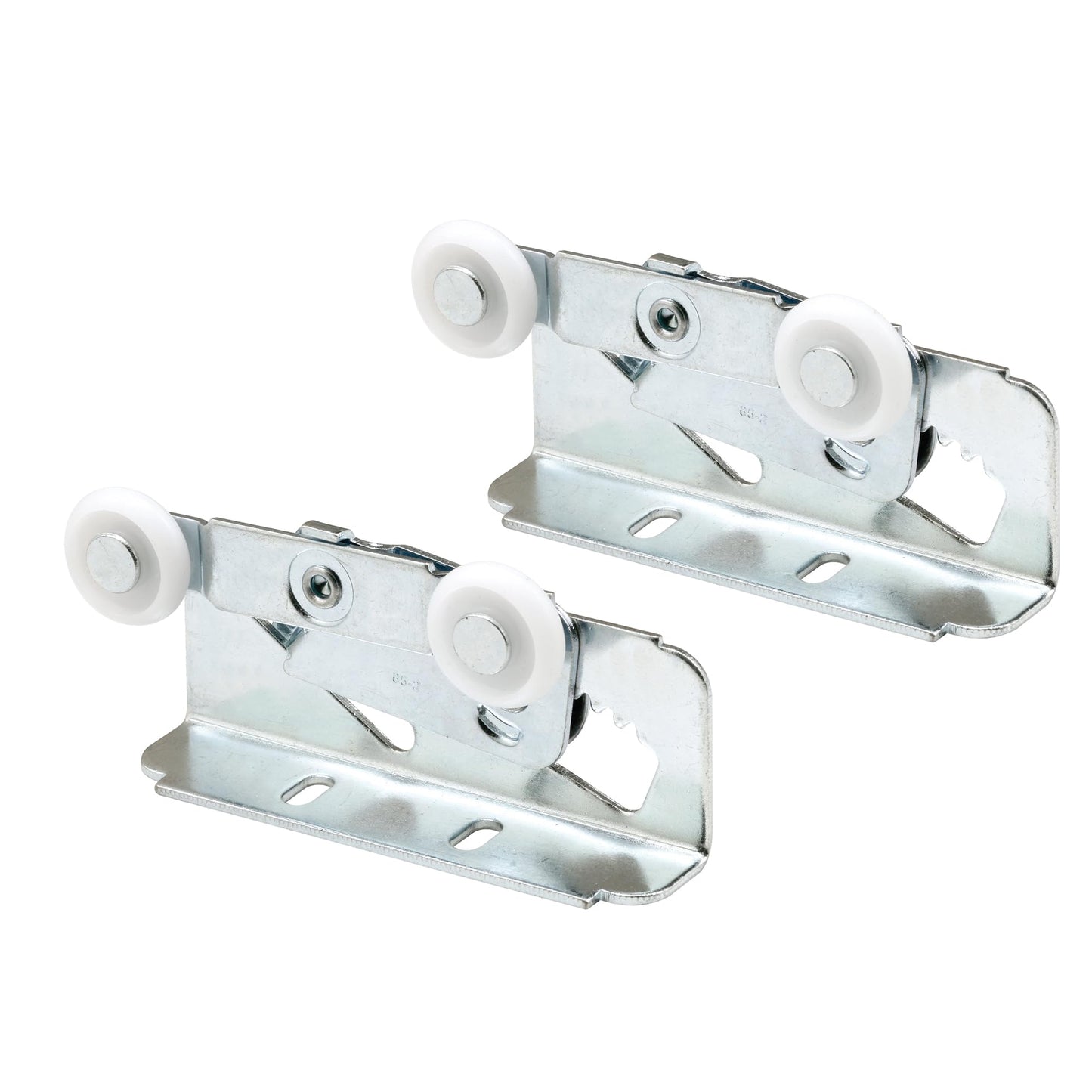 Prime-Line Products N 6531 Prime Line Twin Pocket Assembly, 7/8 in Dia X 1/4 in W, 2 Roller, Plastic, Mill, quot
