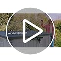 Keter Store it Out Nova Outdoor Garden Storage Shed, 32 x 71.5 x 113.5 cm, Dark Grey with Light Grey Lid