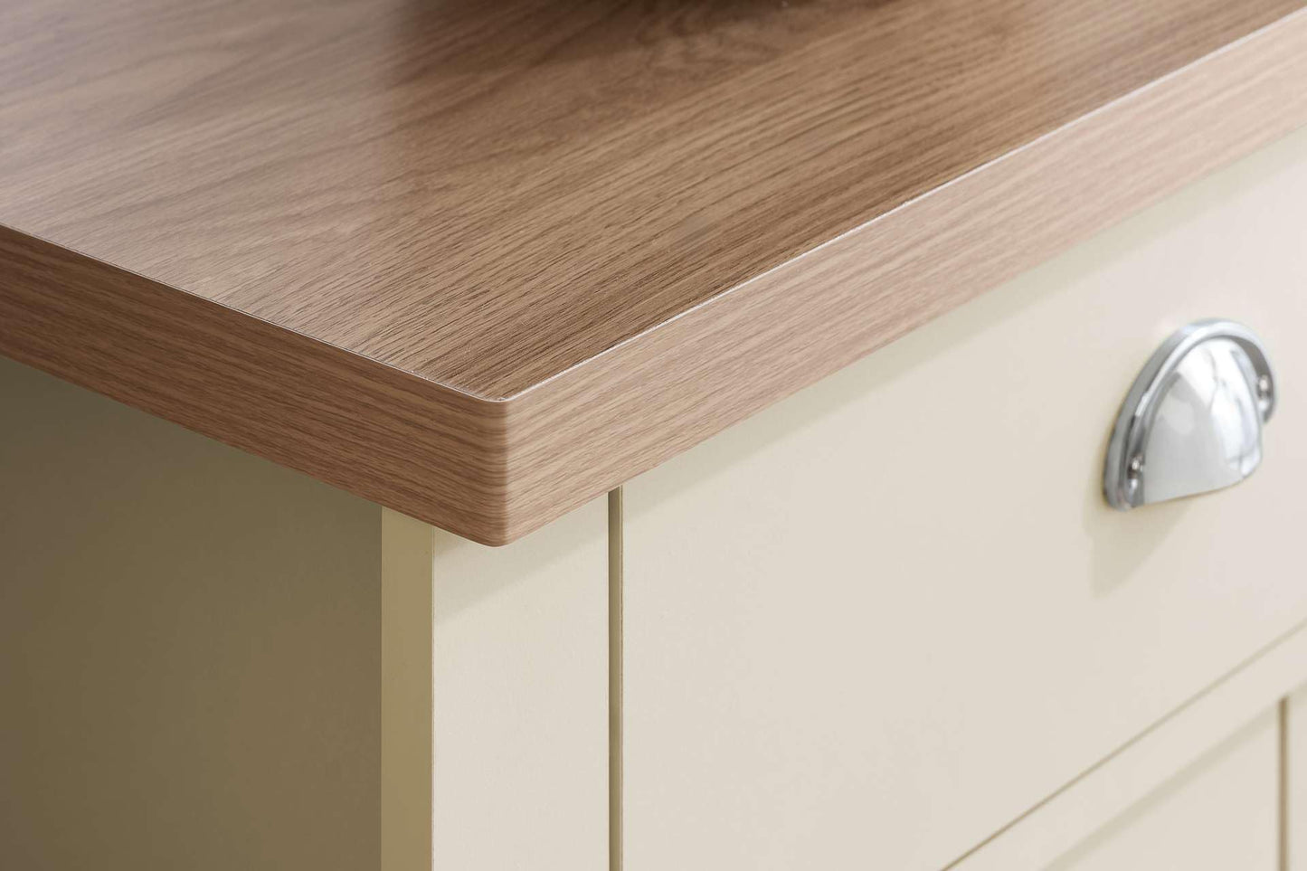 Birlea Highgate 2 Door 2 Drawer Sideboard Cream & Oak Effect