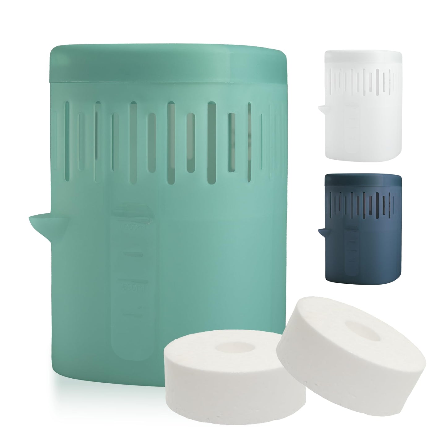 Foxence Moisture Absorber ? Non-Electric Dehumidifier for Bedroom, Bathroom & Wardrobe ? Silent, Reusable 1L Moisture Trap ? Fights Mould, Damp &