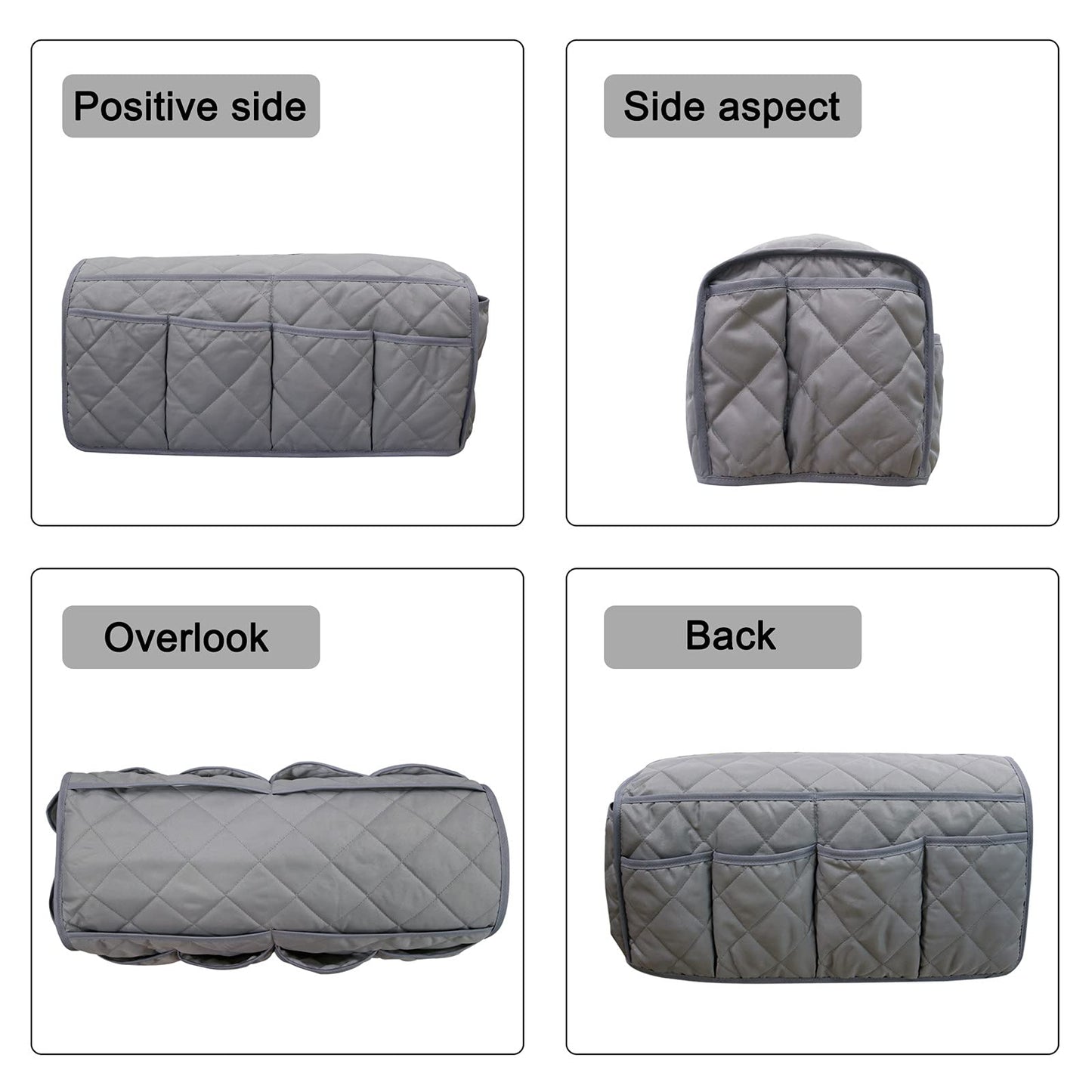 Lyirfan Sofa Armrest Organizer Non-Slip Sofa Storage Organizer Caddy Remote Control Holder with 14 Pockets,for Cell Phone,TVRemote Control,Magazines