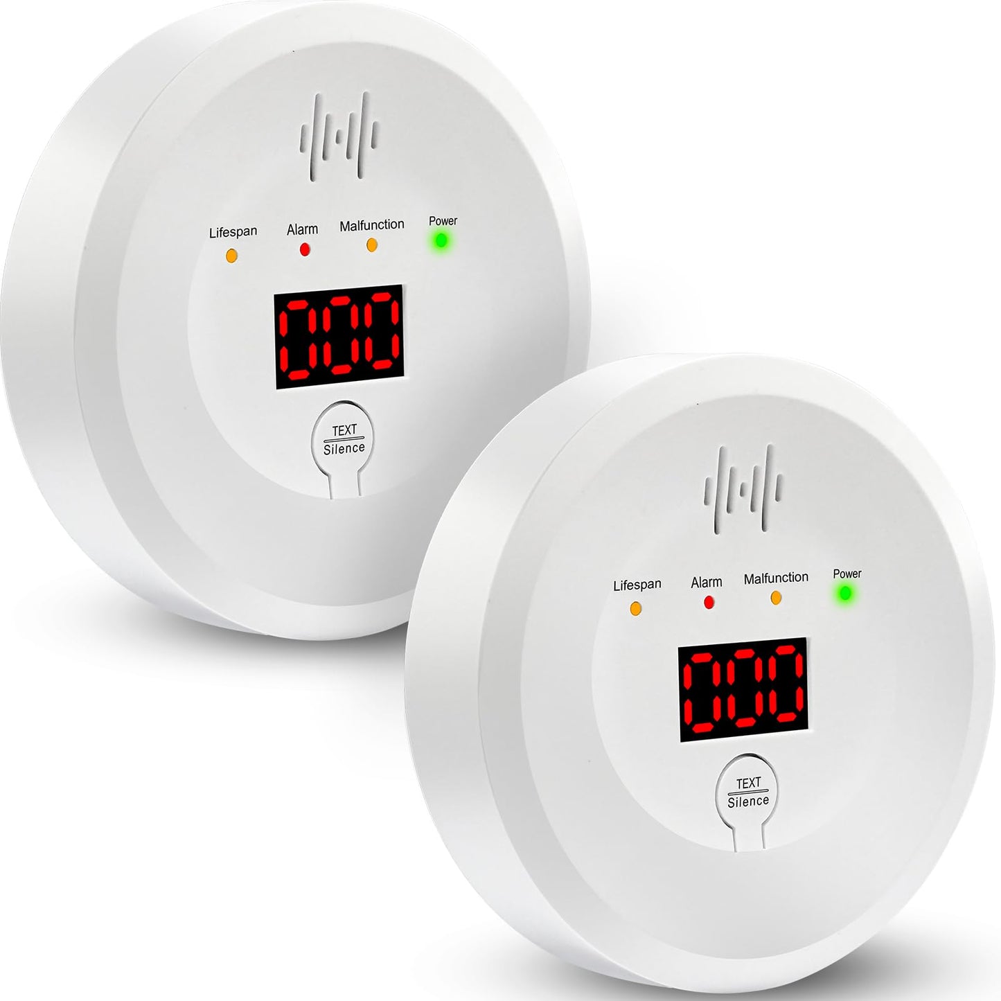 Carbon Monoxide Detector, CO Alarm with LCD Display,CO Detector Monitor with 85 dB Audible Visual Alarm for Home Safety,Replaceable Batteries Powered
