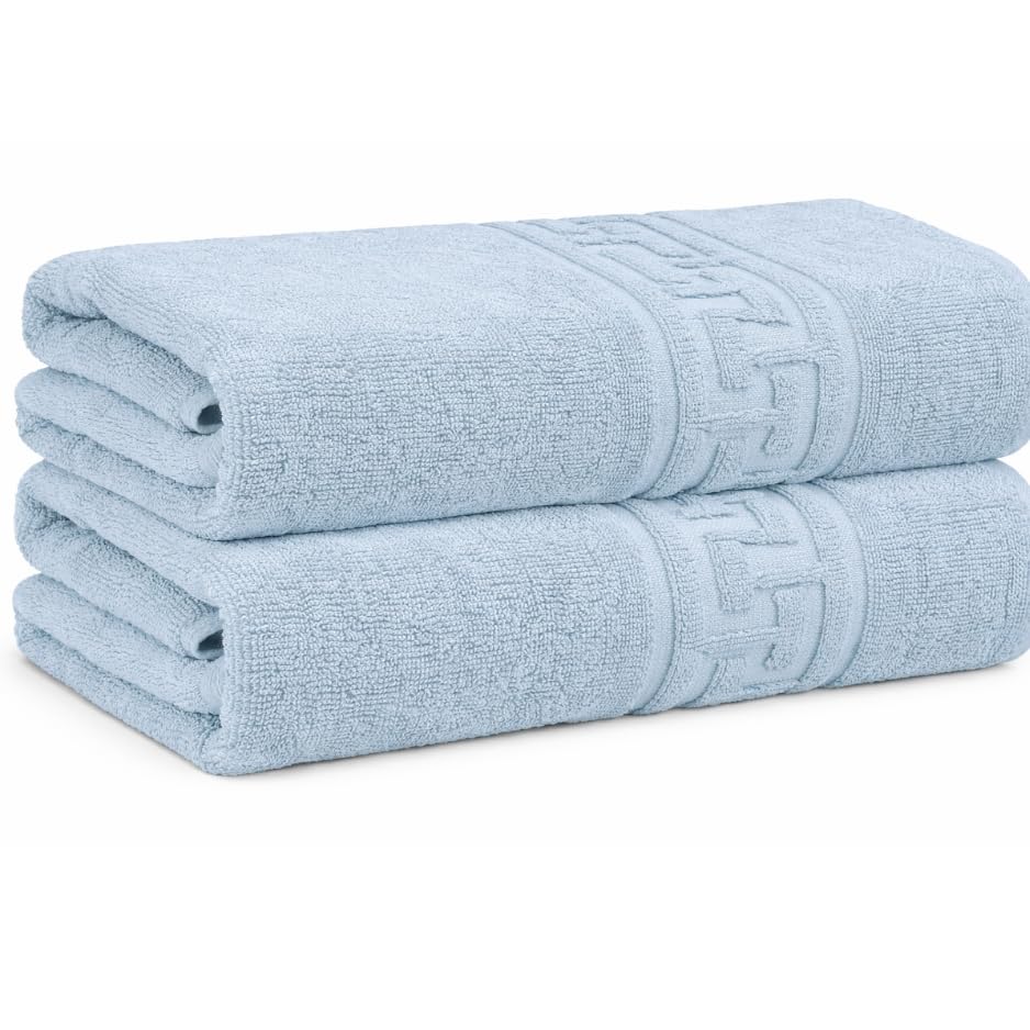 DTEX HOMES 2 Large Bath Sheets Towel Sets Highly Absorbent, Quick Dry Bath Sheets 90 x 140 cm 100% Cotton 600 GSM Bath Towels Large Bath Sheet