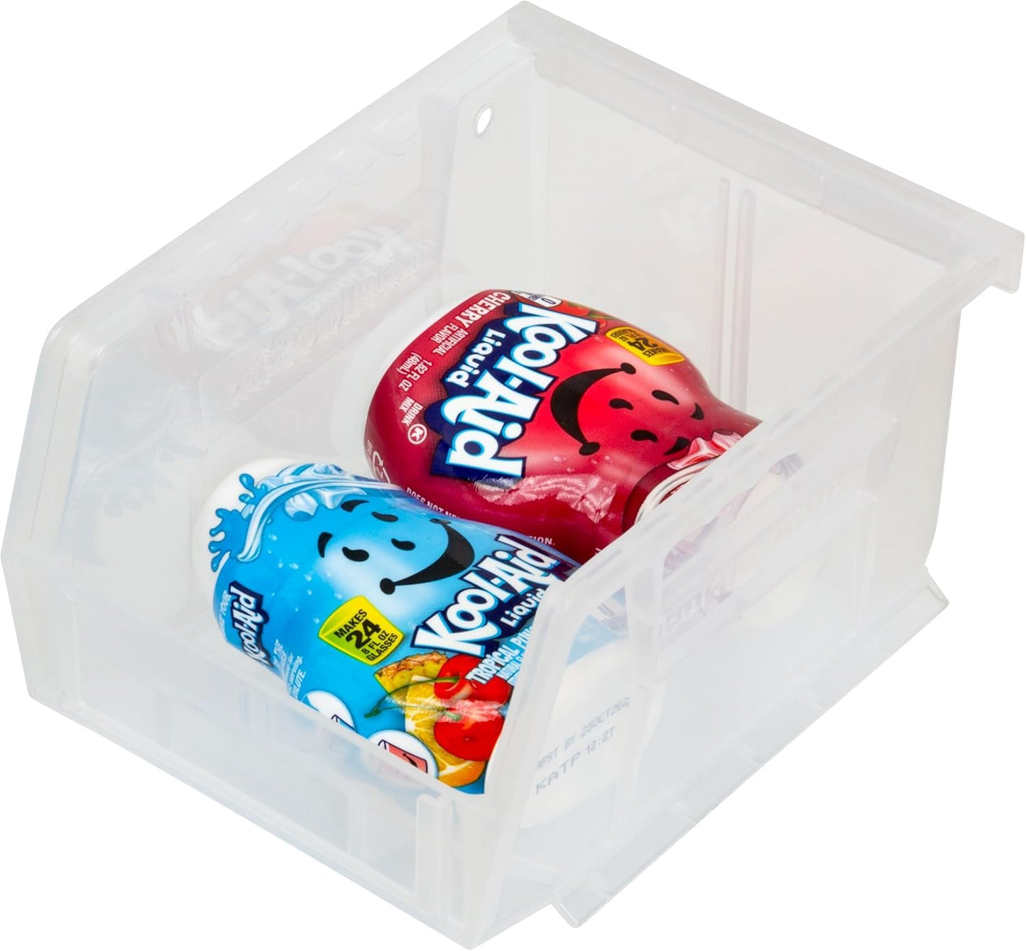Akro-Mils 30210 AkroBins Plastic Storage Bins, Space-Saving Stackable Bins for Garage, Pantry, Craft Organization, 13.7 cm x 10.5 cm x 7.6 cm, Clear