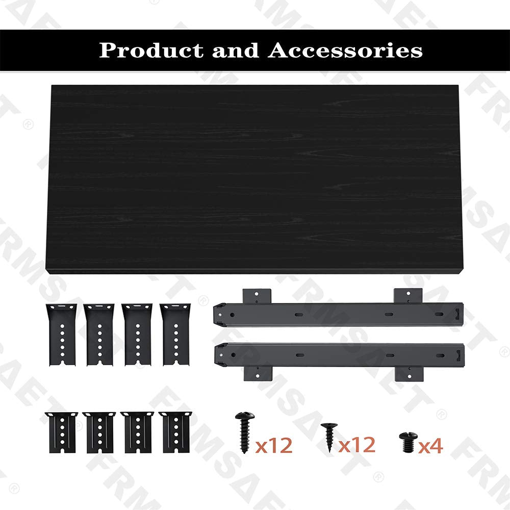 FRMSAET Office Product 20/24/30 inch Keyboard Drawer Tray(24 inch, Black)