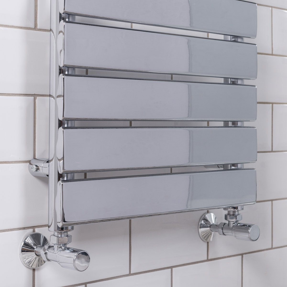 Warmehaus Designer Bathroom Flat Panel Heated Towel Rail 1600x450mm Chrome