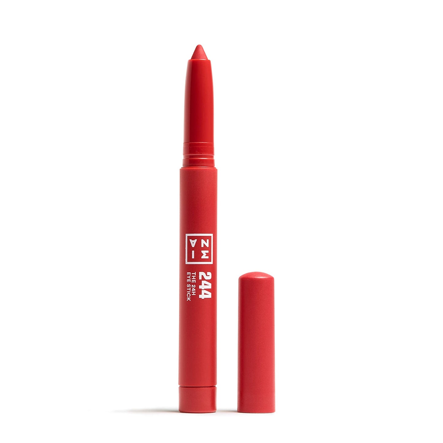 3INA MAKEUP - The 24H Eye Stick 244 - Red Creamy Eyeshadow Stick - Multitaskig Waterproof Eyeshadow - Matte & Shimmer